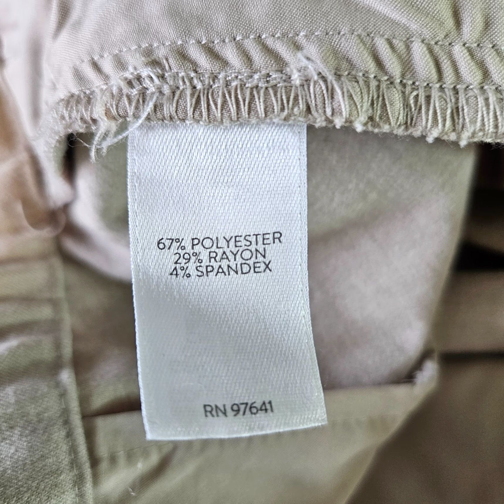 J. Jill VINTAGE? No — J. Jill Womens Essential Stretch Twill Pants Sz 20 Flax Heather High Rise Pants Plus 20 Beige 28in Inseam Womens Size 42" / US 20 - 6 Thumbnail