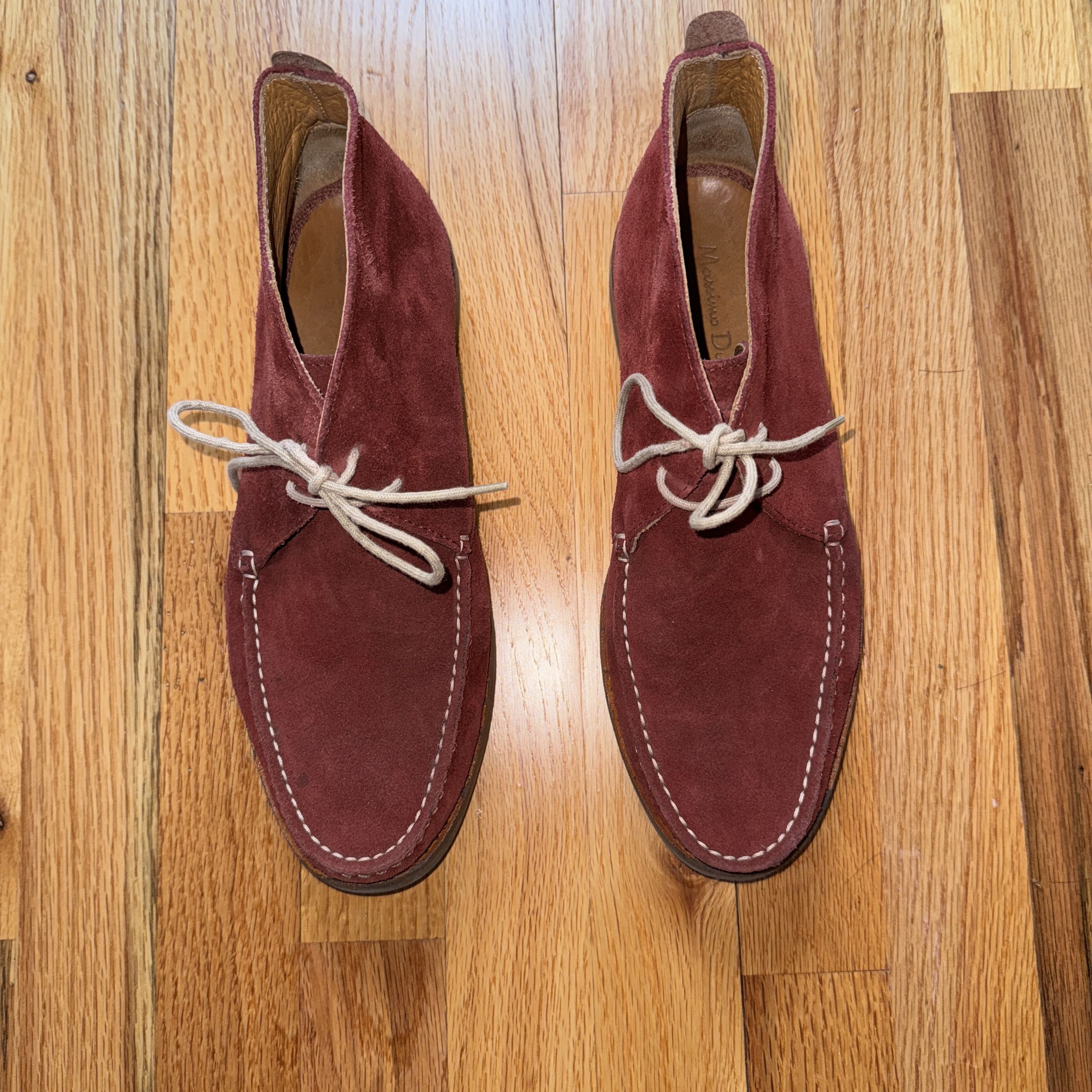 Massimo Dutti BURGANDY SUEDE BOOTS MASSIMO DUTTI SIZE 8 1/2 / 41 Size US 8.5 / EU 41-42 - 3 Thumbnail