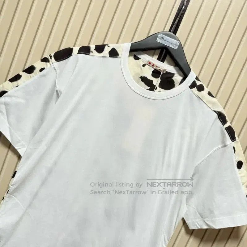Marni Marni Men's Summer White Cotton Print T-Shirt . Size US L / EU 52-54 / 3 - 7 Thumbnail