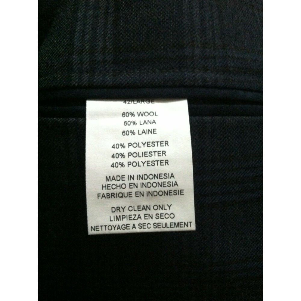 Vince Camuto VINCE CAMUTO MENS NEW BLUE SPORT COAT JACKET BLAZER SIZE:42L Size 42L - 5 Thumbnail