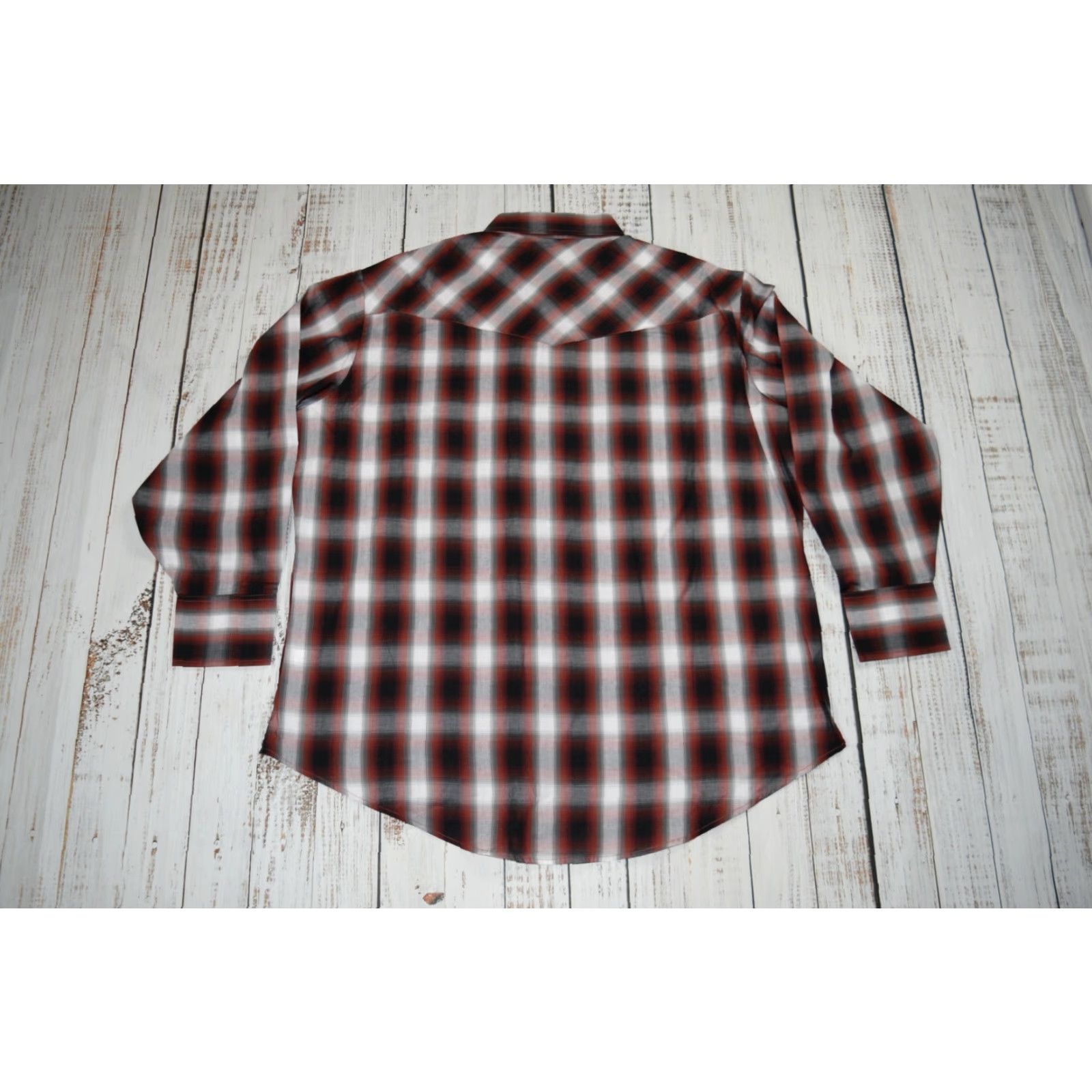Vintage VINTAGE ELY CATTLEMAN Men's Long Sleeve Red Black Plaid Western Shirt XXL 18 1/2 18 1/2 Size US XXL / EU 58 / 5 - 6 Thumbnail