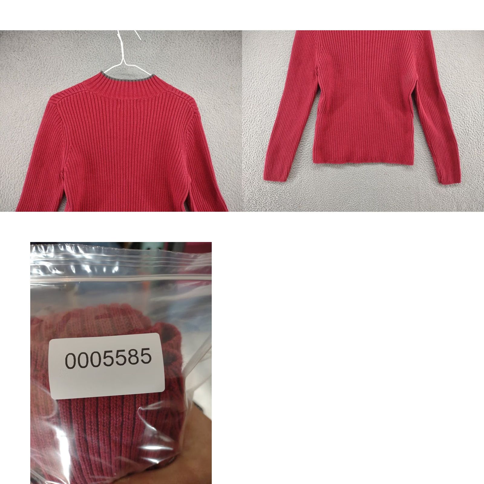 Vintage Woolrich Women's Long Sleeve Ruby Red Pullover Sweater Cotton Knit SZ M Regular Pullover Women Ruby Red Woolrich Shirt? Size M / US 6-8 / IT 42-44 - 8 Thumbnail
