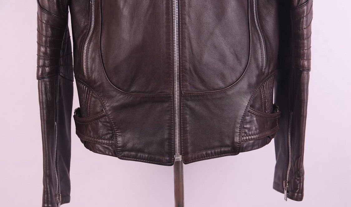 Gucci Gucci Leather Biker Belt Detail Jacket Size US M / EU 48-50 / 2 - 3 Thumbnail