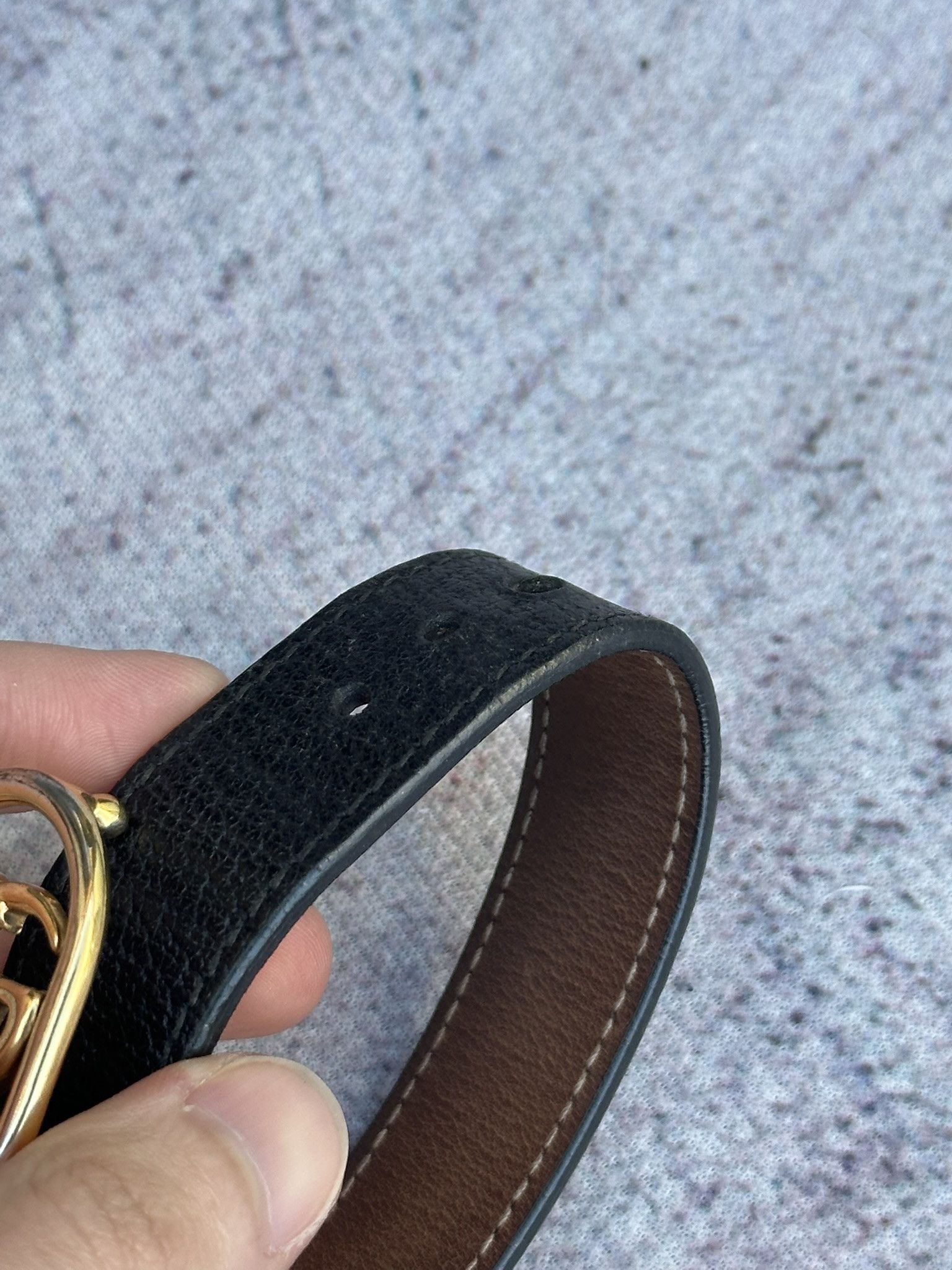 Gucci Gucci Bracelet Wrap GG Marmont Logo Black Leather Size ONE SIZE - 10 Thumbnail