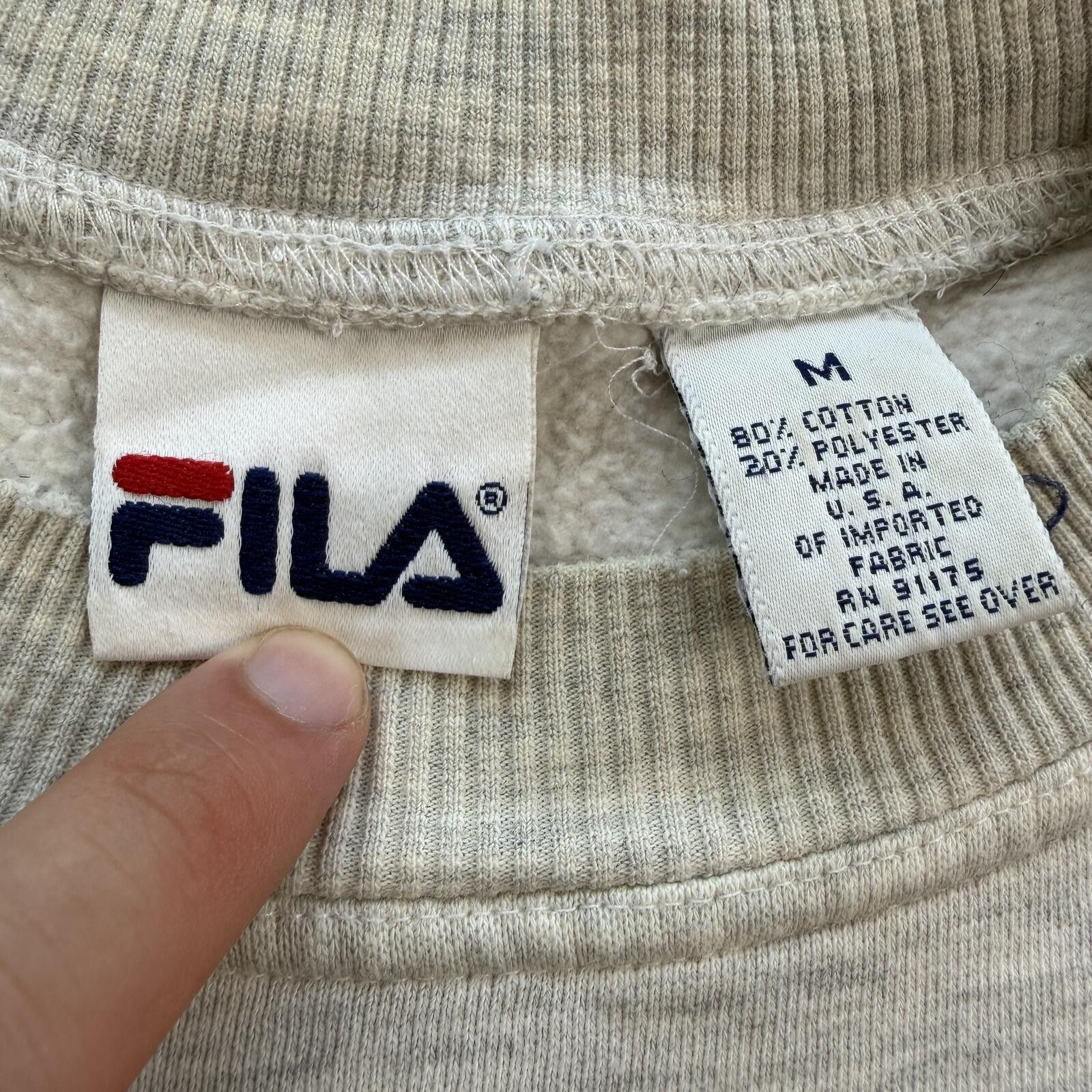 Fila Vintage Fila Embroidered Crewneck Sweatshirt Heather Y2K Size US M / EU 48-50 / 2 - 4 Thumbnail