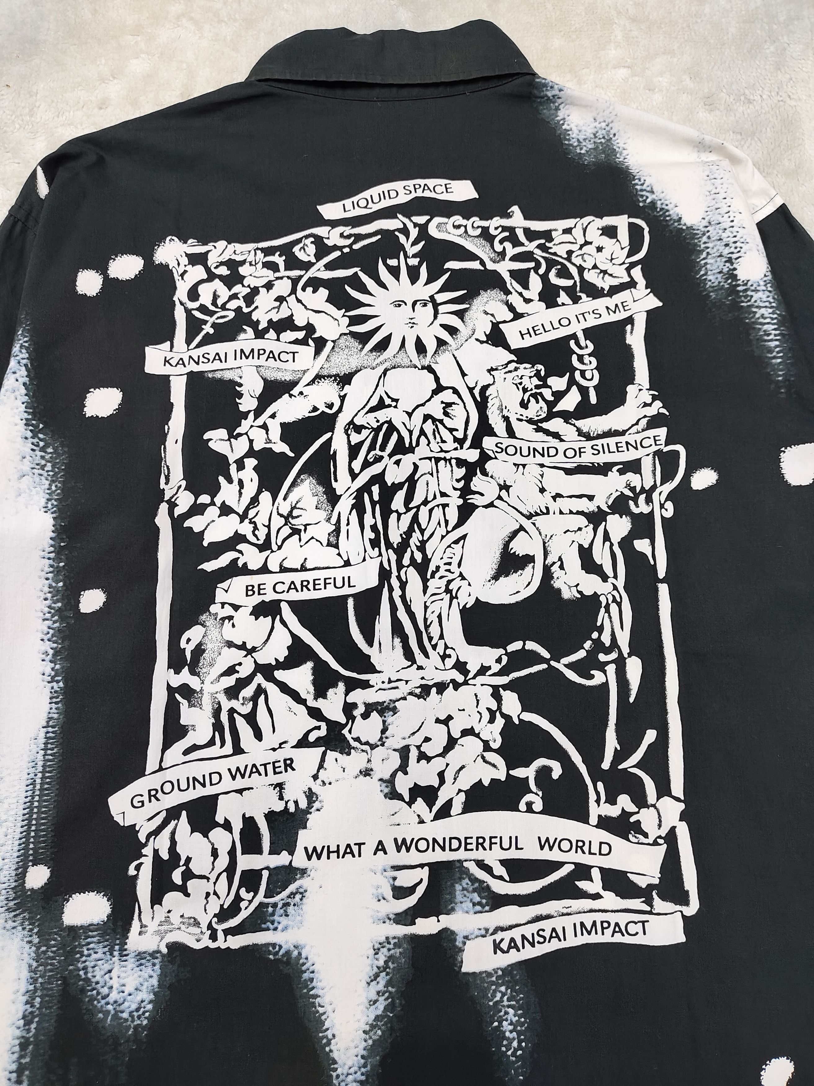 Kansai Yamamoto 90s Kansai Impact- Archive Liquid Space Art Splash Colour Size US M / EU 48-50 / 2 - 2 Thumbnail