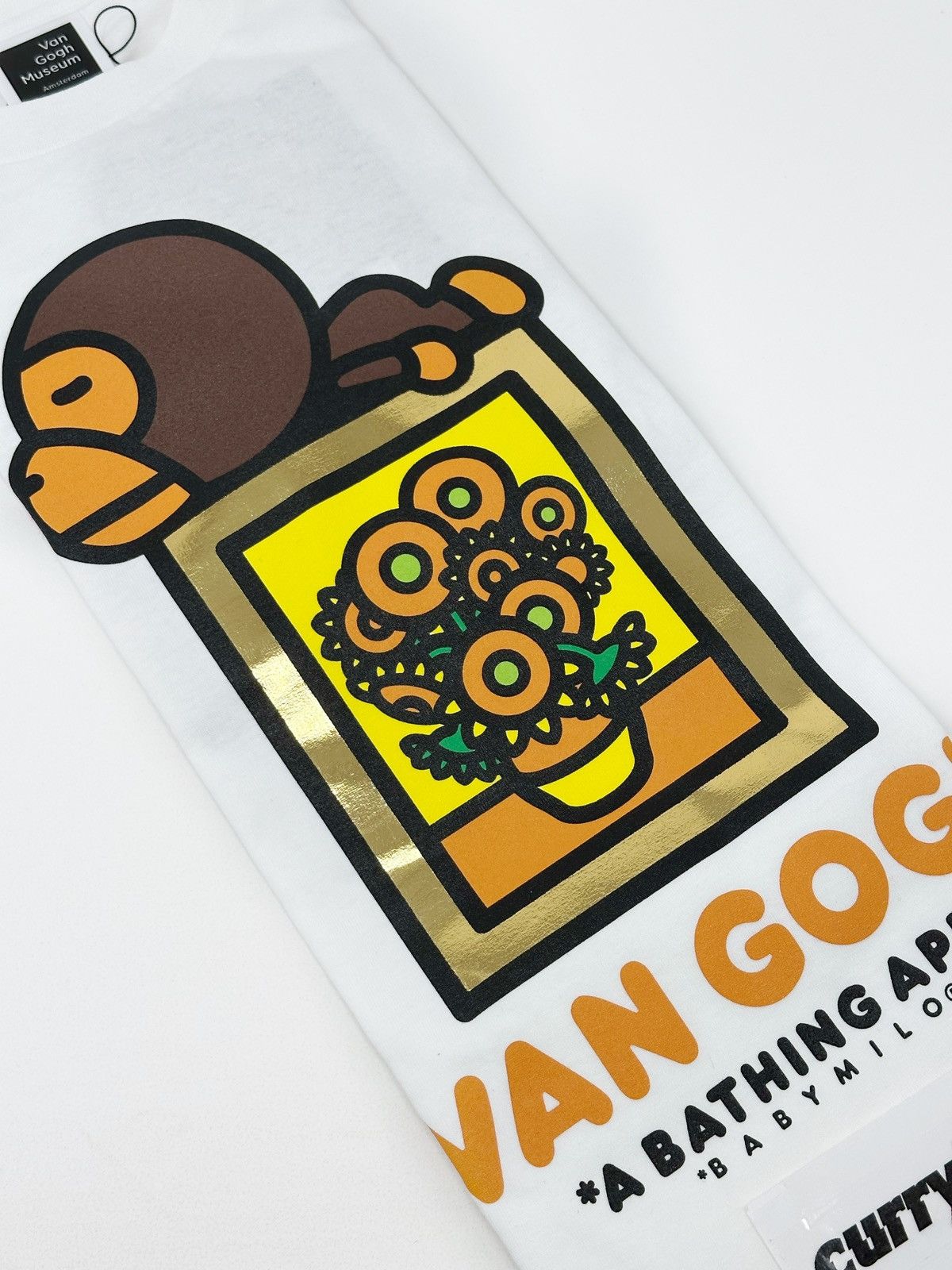 Bape BAPE x Van Gogh Museum Baby Milo Tee White Size US M / EU 48-50 / 2 - 5 Thumbnail