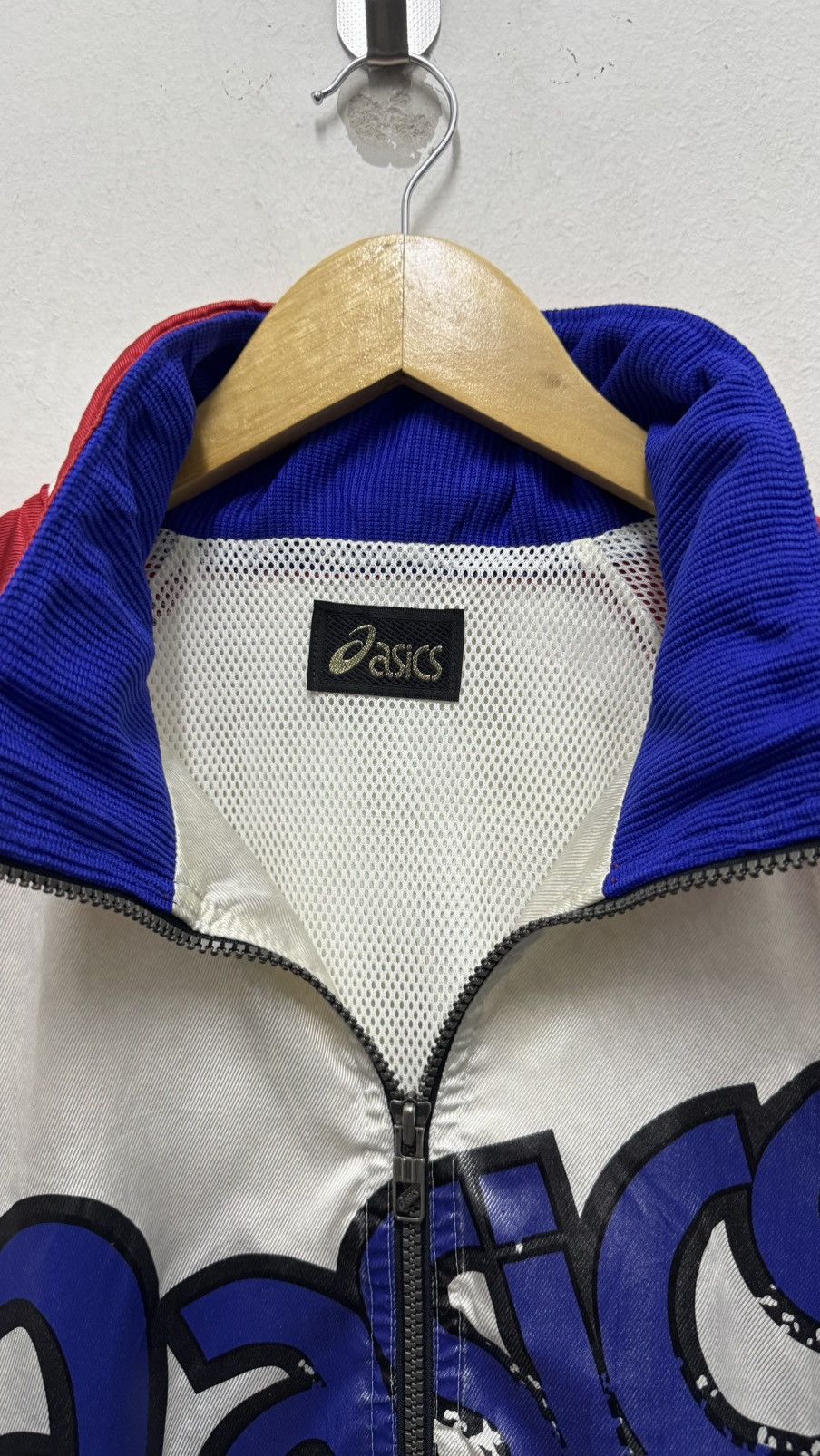 Asics vintage 1990s Asics windbreaker track jacket Size US XL / EU 56 / 4 - 3 Thumbnail