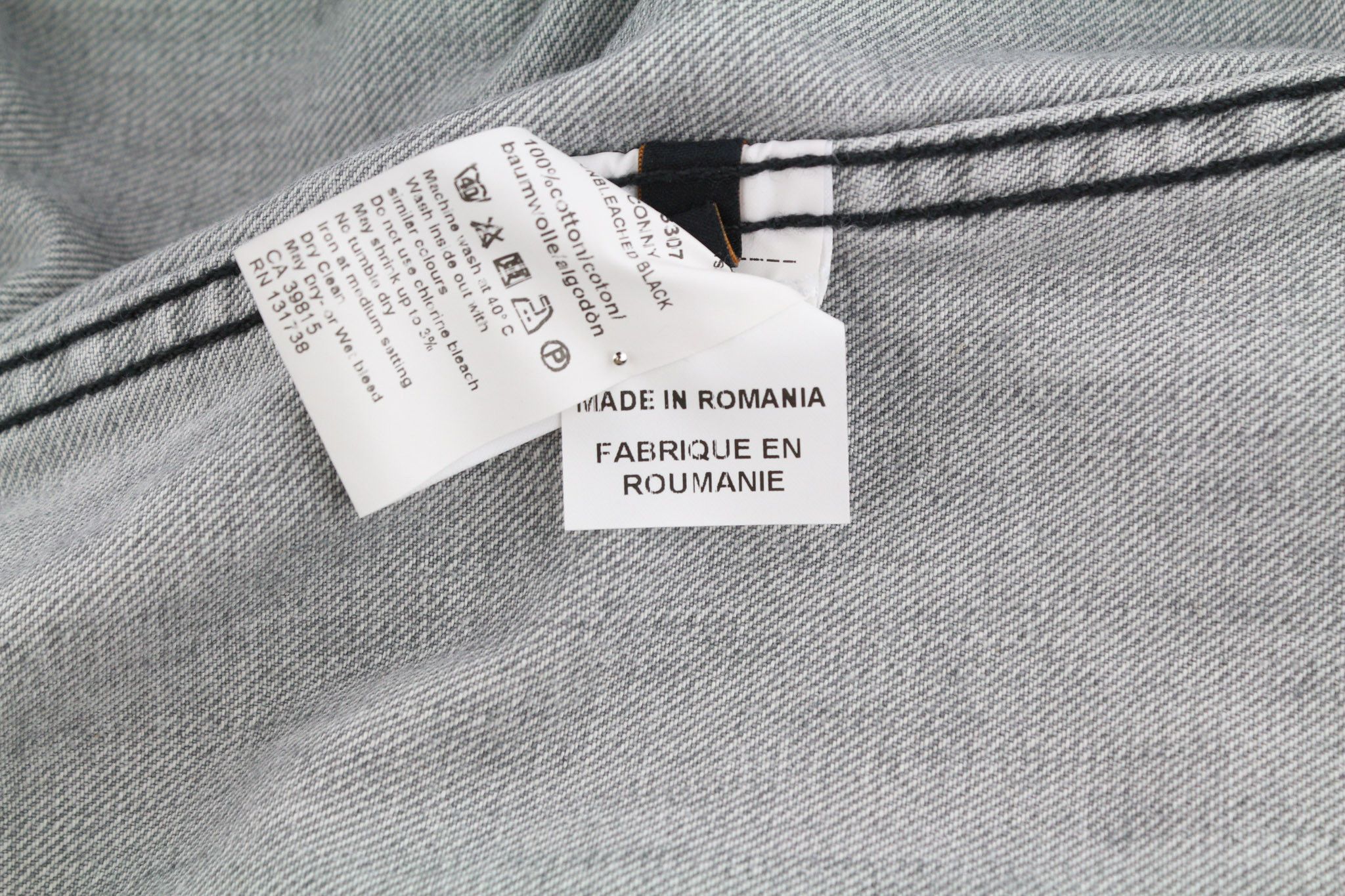 Nudie Jeans CONNY S Sunbleached Black Grey Jacket 81618 Size US S / EU 44-46 / 1 - 8 Thumbnail