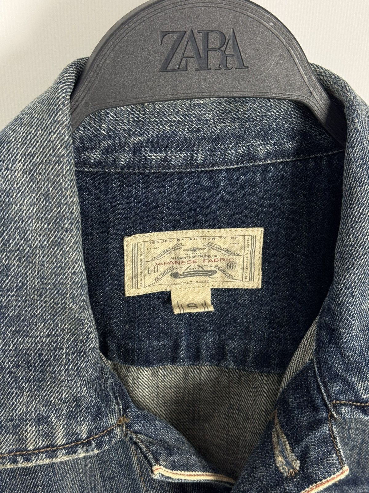 Allsaints AllSaints Japanese Fabric Bloomsbury Denim Selvage Jacket Size US S / EU 44-46 / 1 - 8 Thumbnail