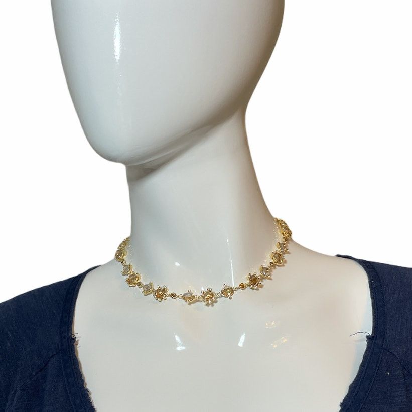 Swarovski Swarovski Olive All Round Necklace Multi Color Gold Plated Size ONE SIZE - 1 Thumbnail
