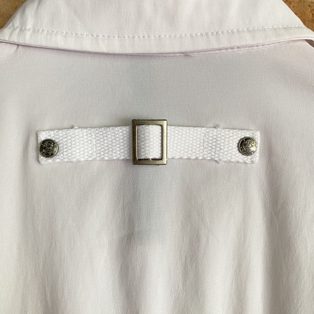 Japanese Brand Ozz Croce Y2K Punk White Embroidered Long Dress Shirt Size M / US 6-8 / IT 42-44 - 10 Thumbnail
