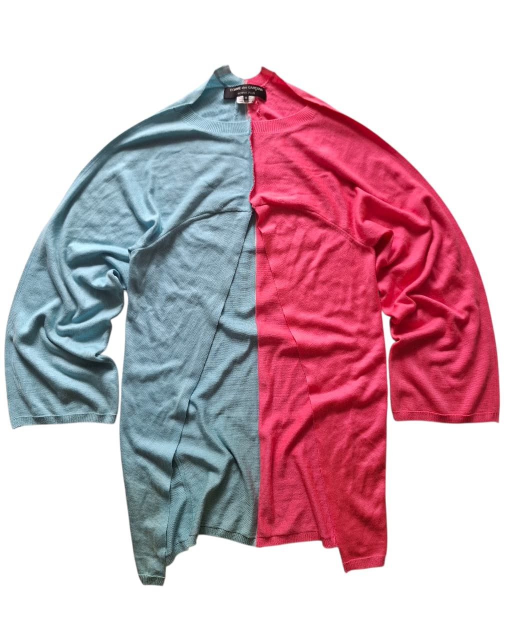Comme des Garcons Homme Plus comme des garcons homme plus 19ss two-tone slit knit sweater Size US M / EU 48-50 / 2 - 4 Thumbnail