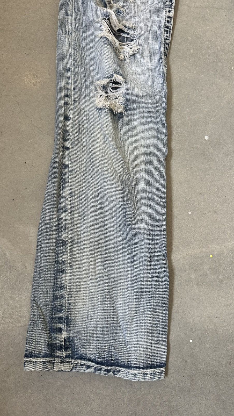 Japanese Brand THE VINTAGE SHERIFF DISTRESSED JEANS Size US 32 / EU 48 - 2 Thumbnail