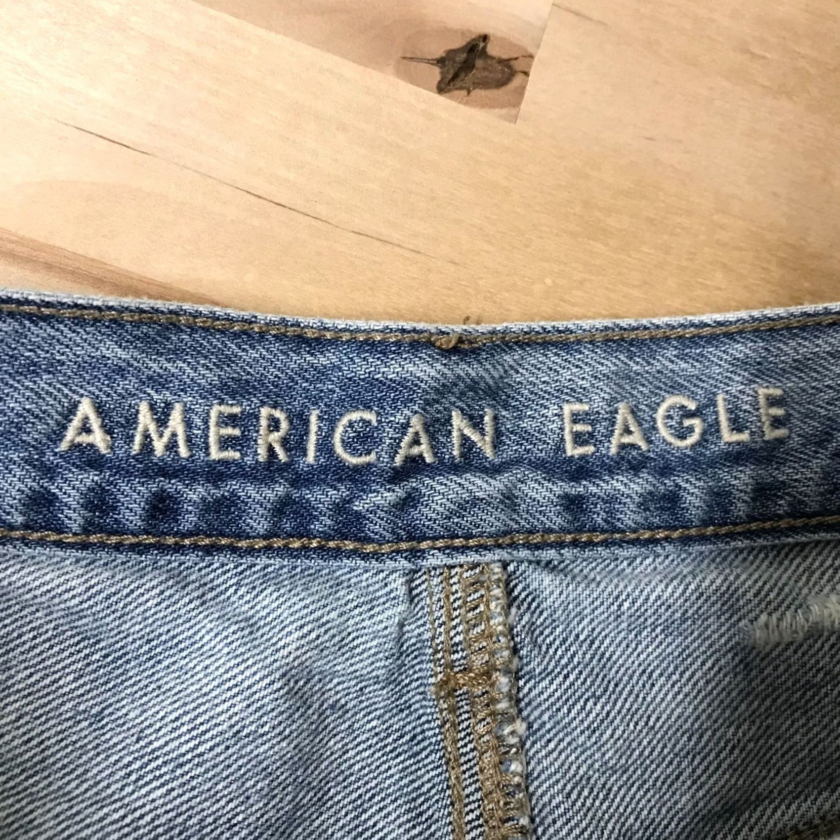 Vintage AMERICAN EAGLE Shorts 90s Boyfriend Blue Womens 0 Size 25" / US 0 / IT 36 - 7 Thumbnail