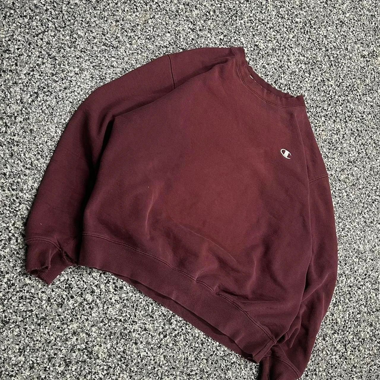 Champion Vintage faded Burgundy Champion sweatshirt Size US L / EU 52-54 / 3 - 1 Thumbnail