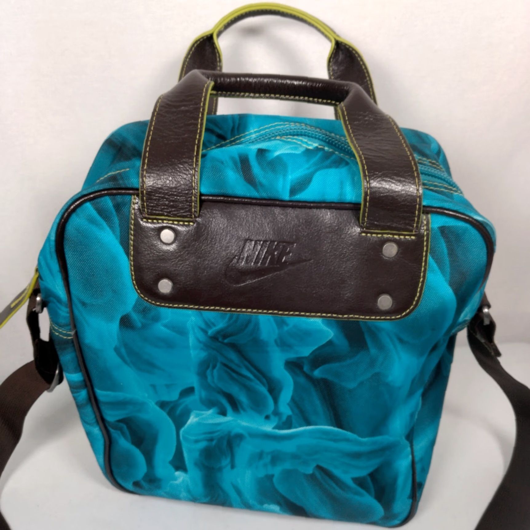 Nike VINTAGE Nike Men's Abstract Blue Travel Tote Bag Shoulder Purse Medium Casual Size ONE SIZE - 4 Thumbnail