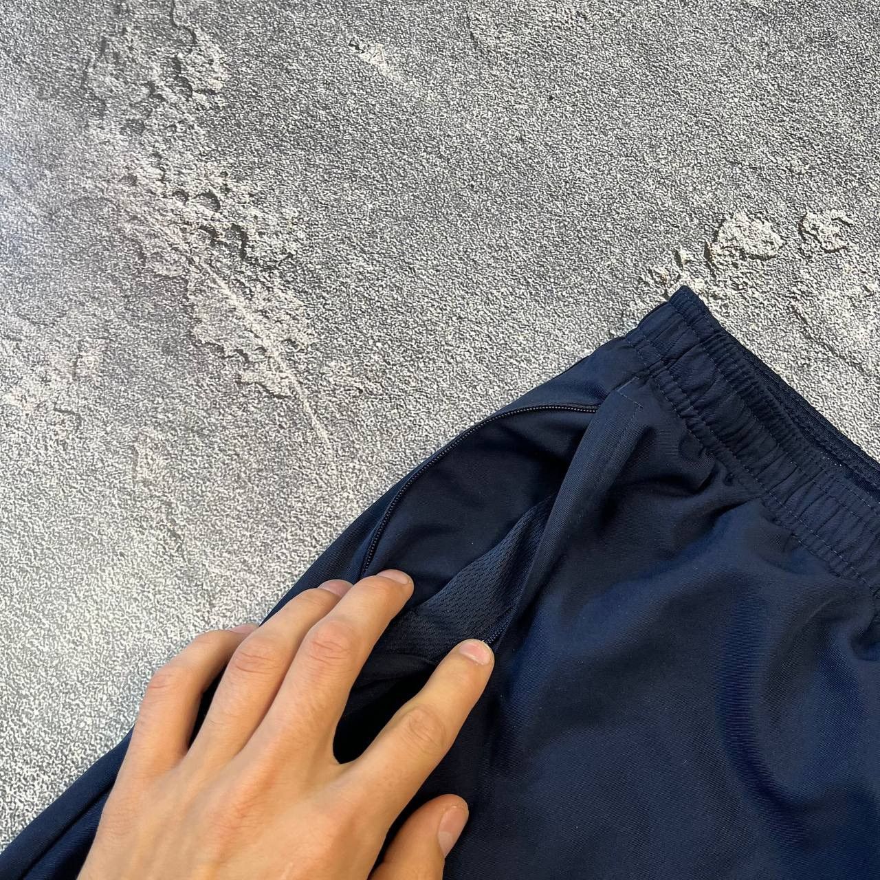 Nike × Vintage Nike Vintage Blue Nylon Drill Pants,Size L Size US 33 - 3 Thumbnail