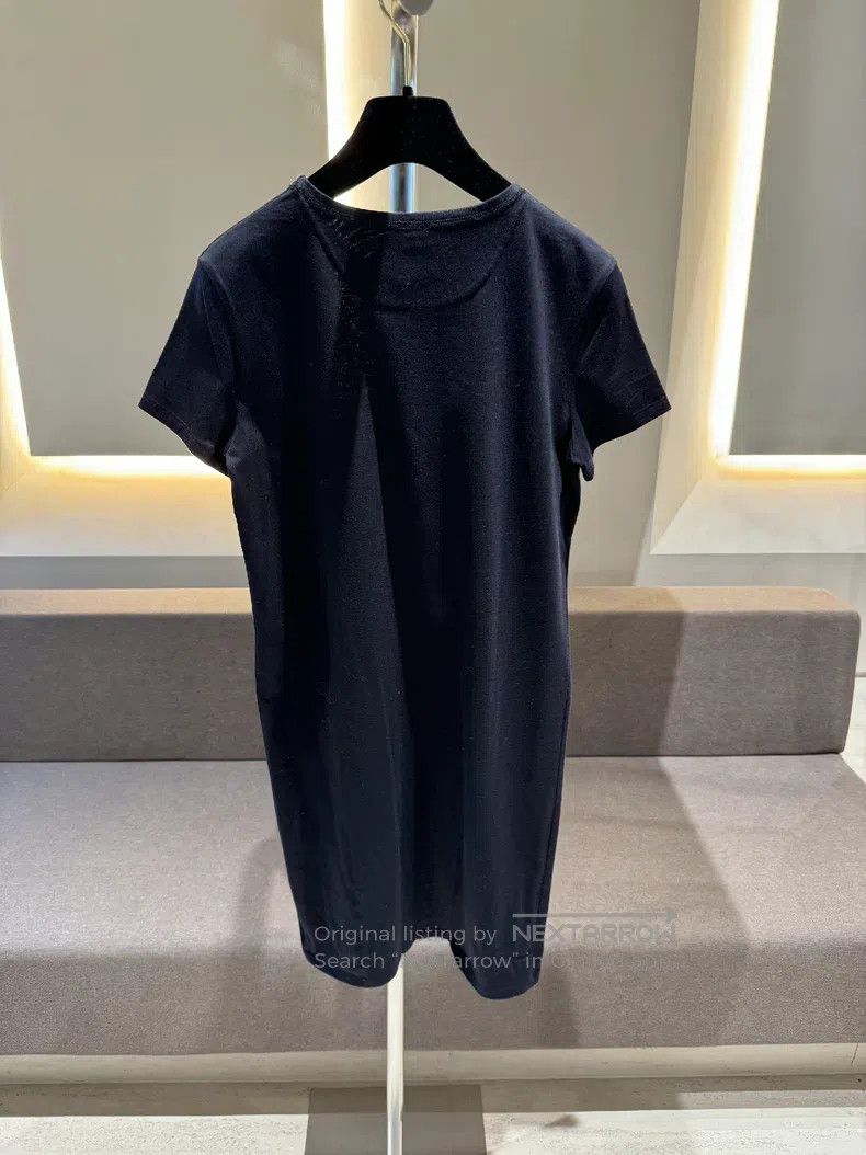 Hermes Hermes Blue-black pocket embroidered dress Size XXS / US 00 / IT 34 - 2 Thumbnail