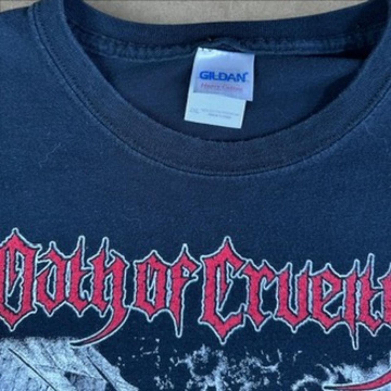 Gildan Oath of Cruelty "Hellish Decimation" Metal Tee Size US XXL / EU 58 / 5 - 5 Thumbnail