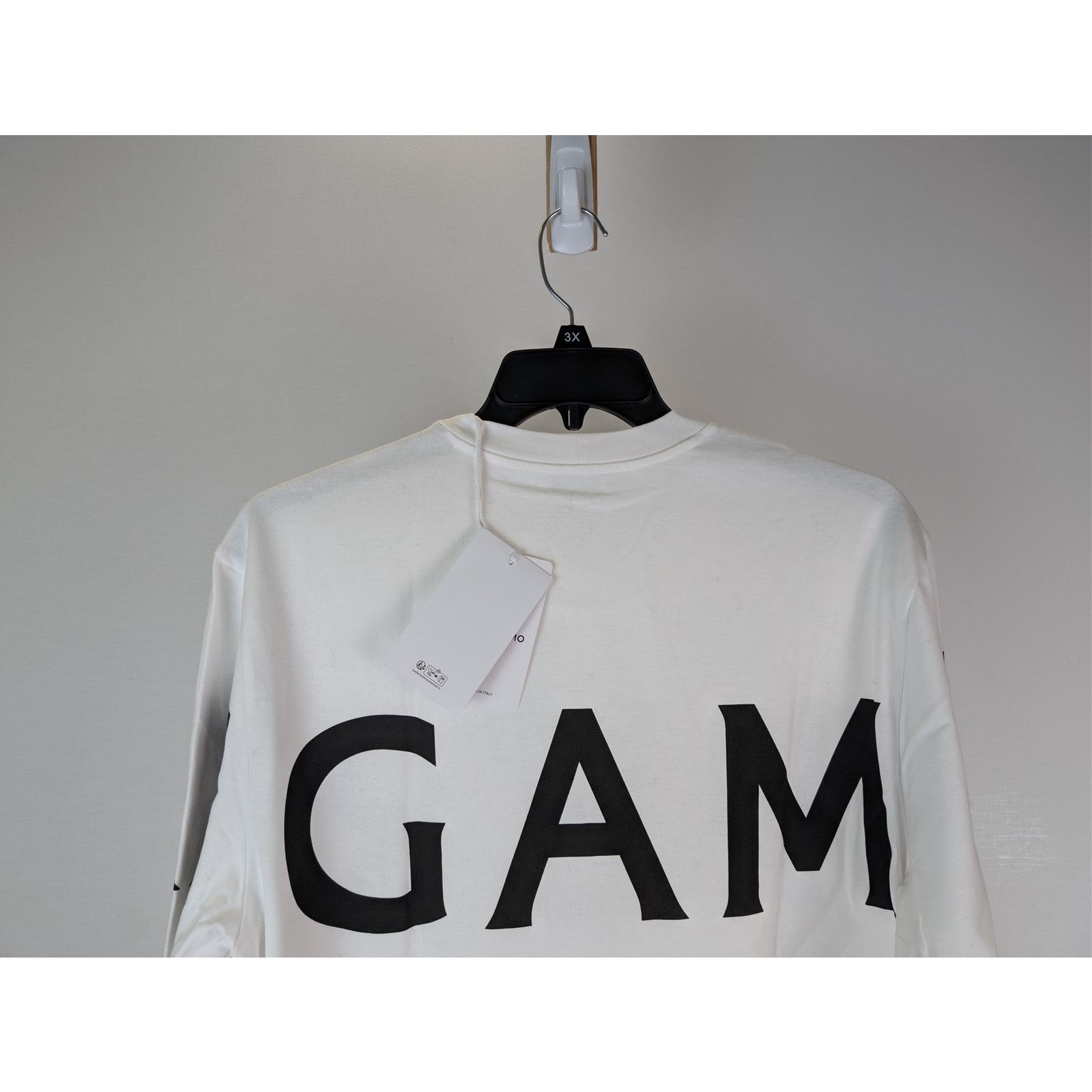Salvatore Ferragamo o1rshd1 Ferragamo Logo T-Shirt in White Size US L / EU 52-54 / 3 - 9 Thumbnail
