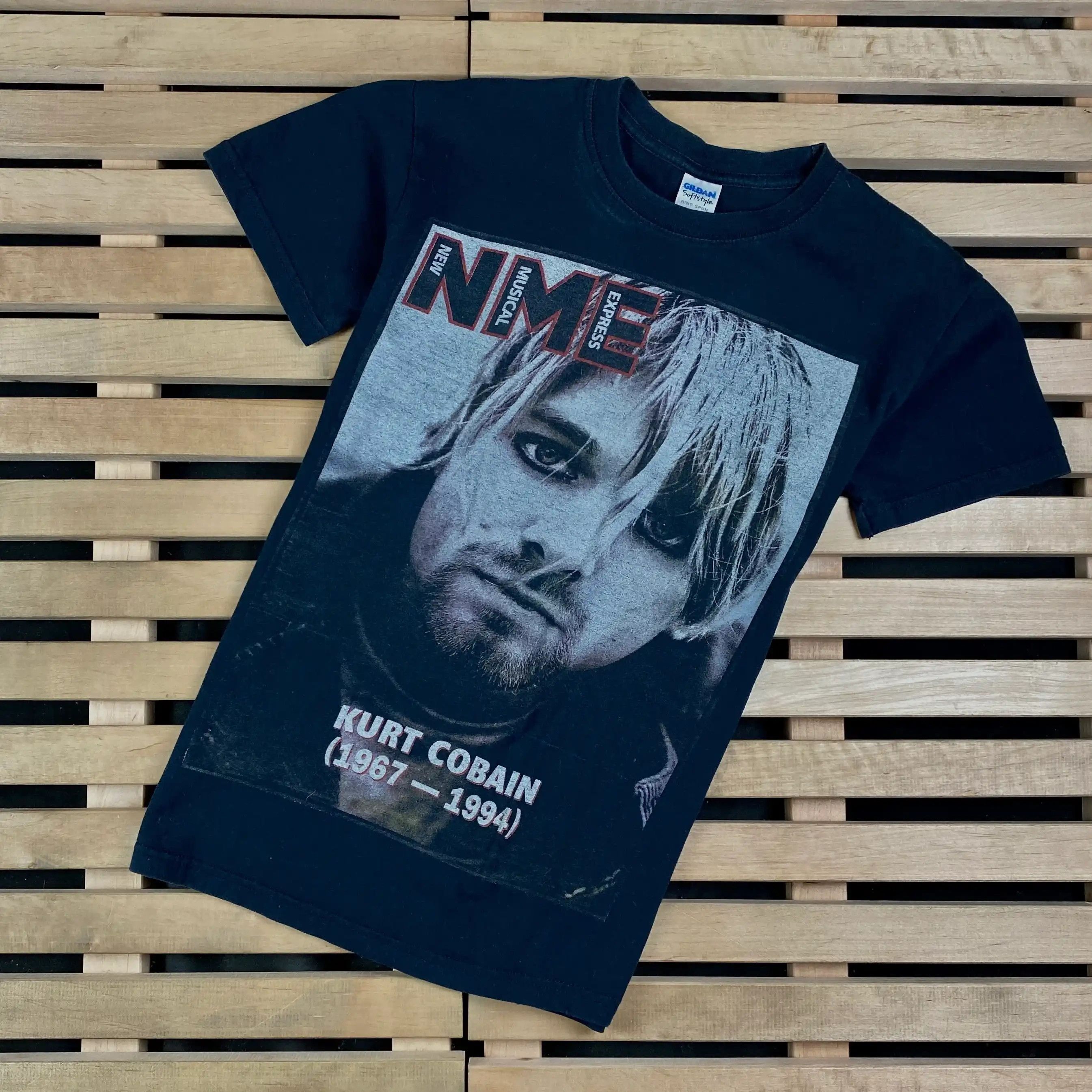 Band Tees × Vintage Mens Vintage T Shirt Kurt Cobain Size S Size US S / EU 44-46 / 1 - 1 Thumbnail