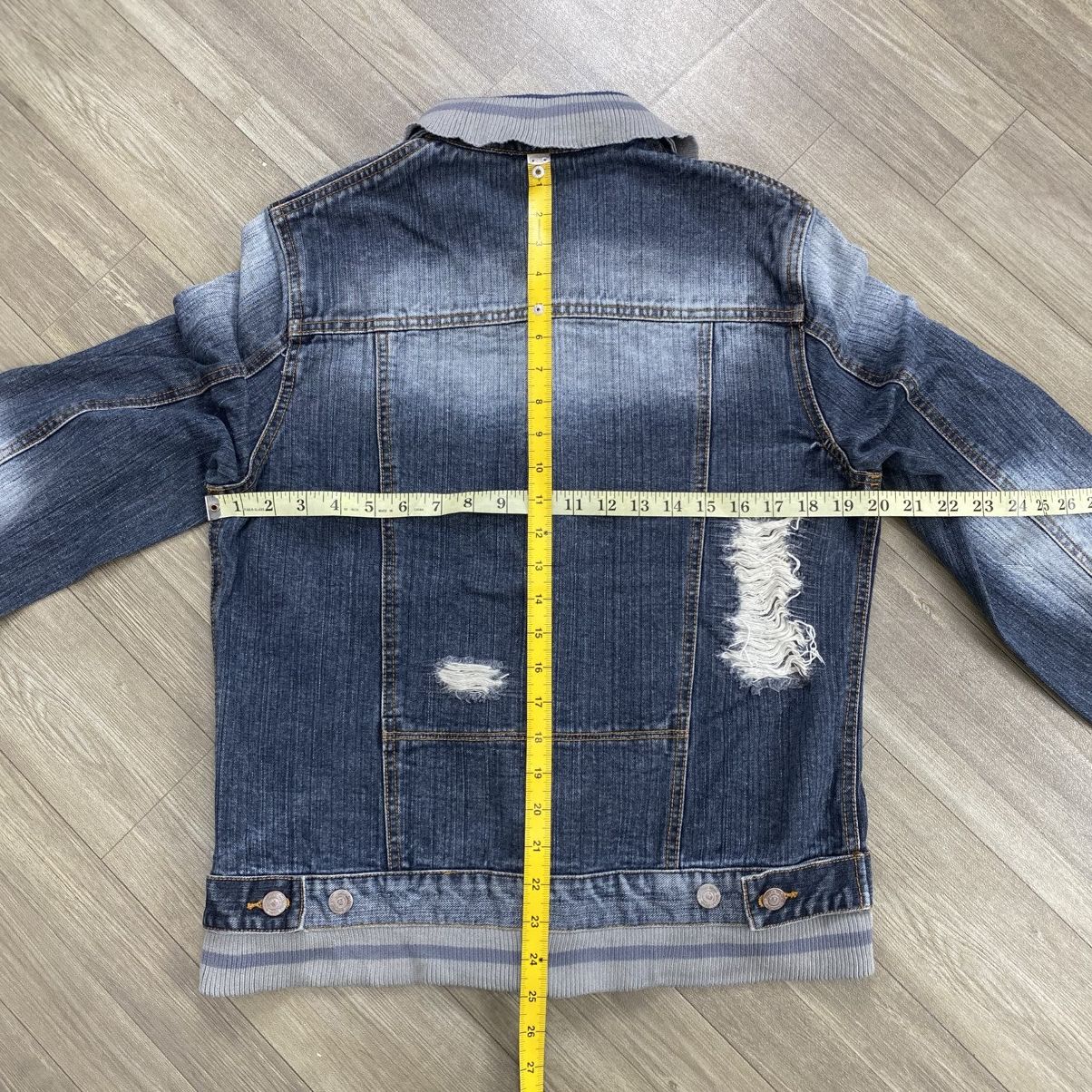 291295=Homme 292195=Homme Distressed Kmrii Ifsix Lgb Style Denim Jacket Size US M / EU 48-50 / 2 - 20 Thumbnail