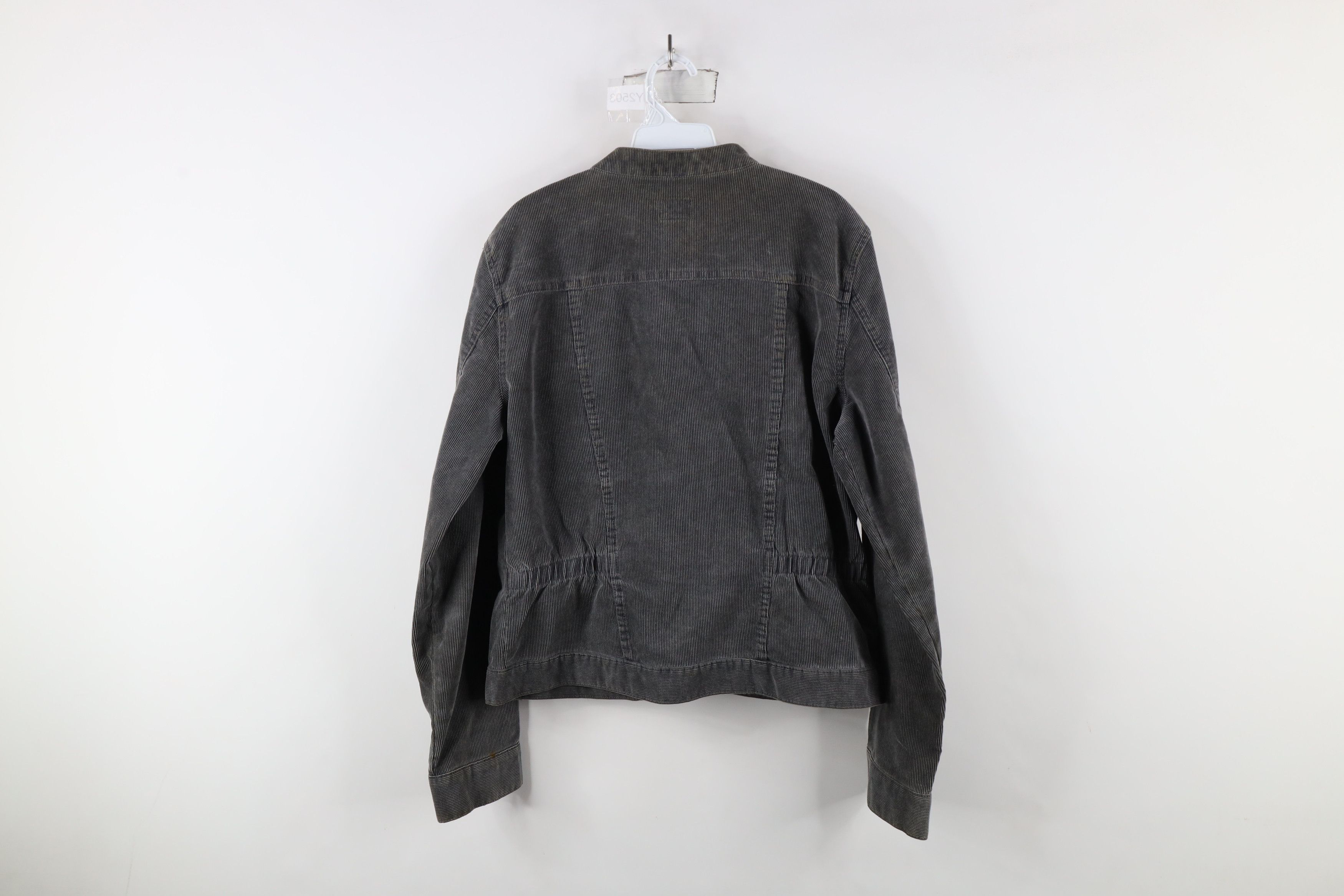 Calvin Klein × Vintage Vintage 90s Calvin Klein Corduroy Cafe Racer Bomber Jacket Size XL / US 12-14 / IT 48-50 - 15 Thumbnail