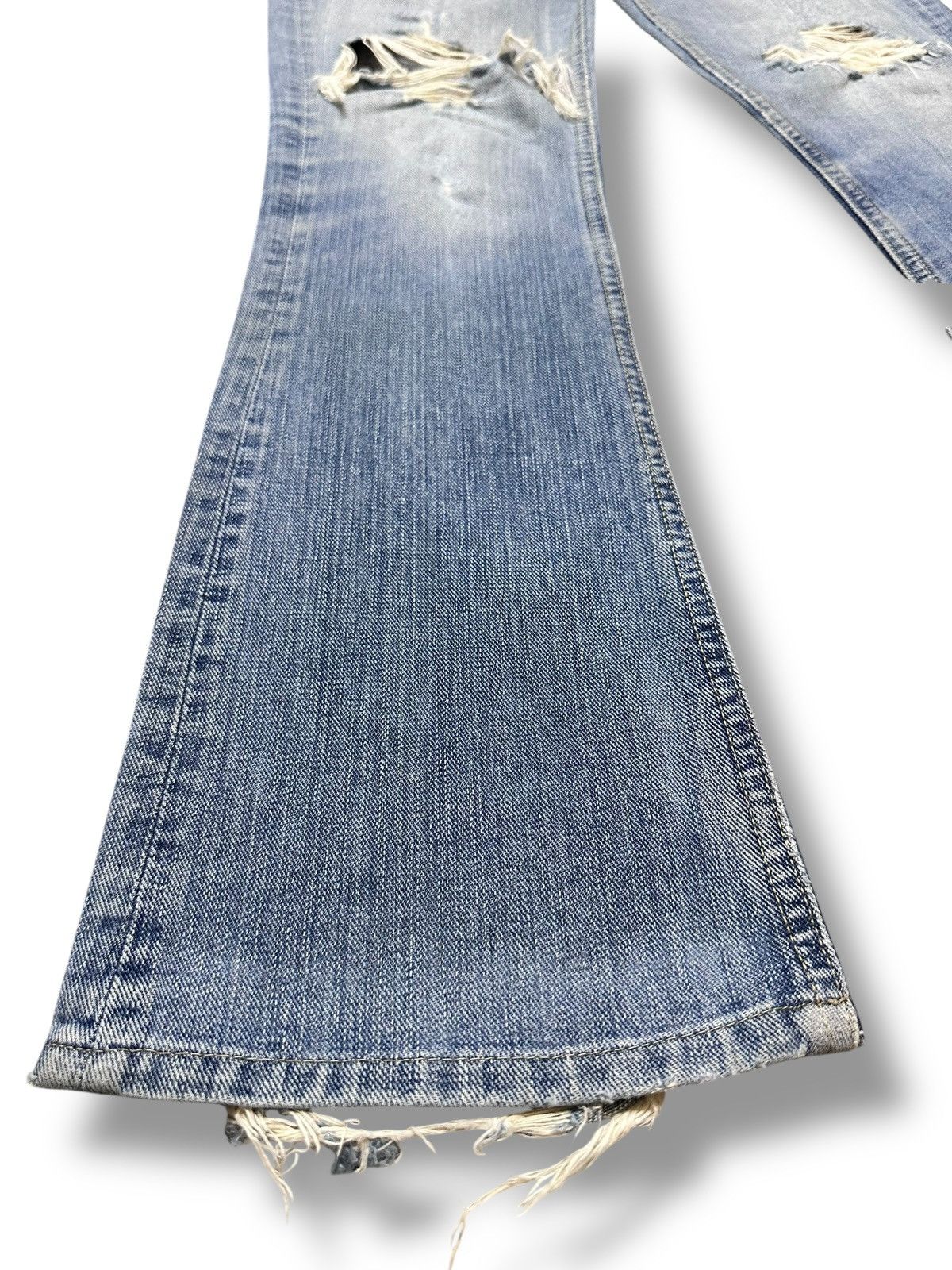 Japanese Brand Brappers Vintage Distressed Jean With Bootcut Style & Faded Size US 28 / EU 44 - 11 Thumbnail