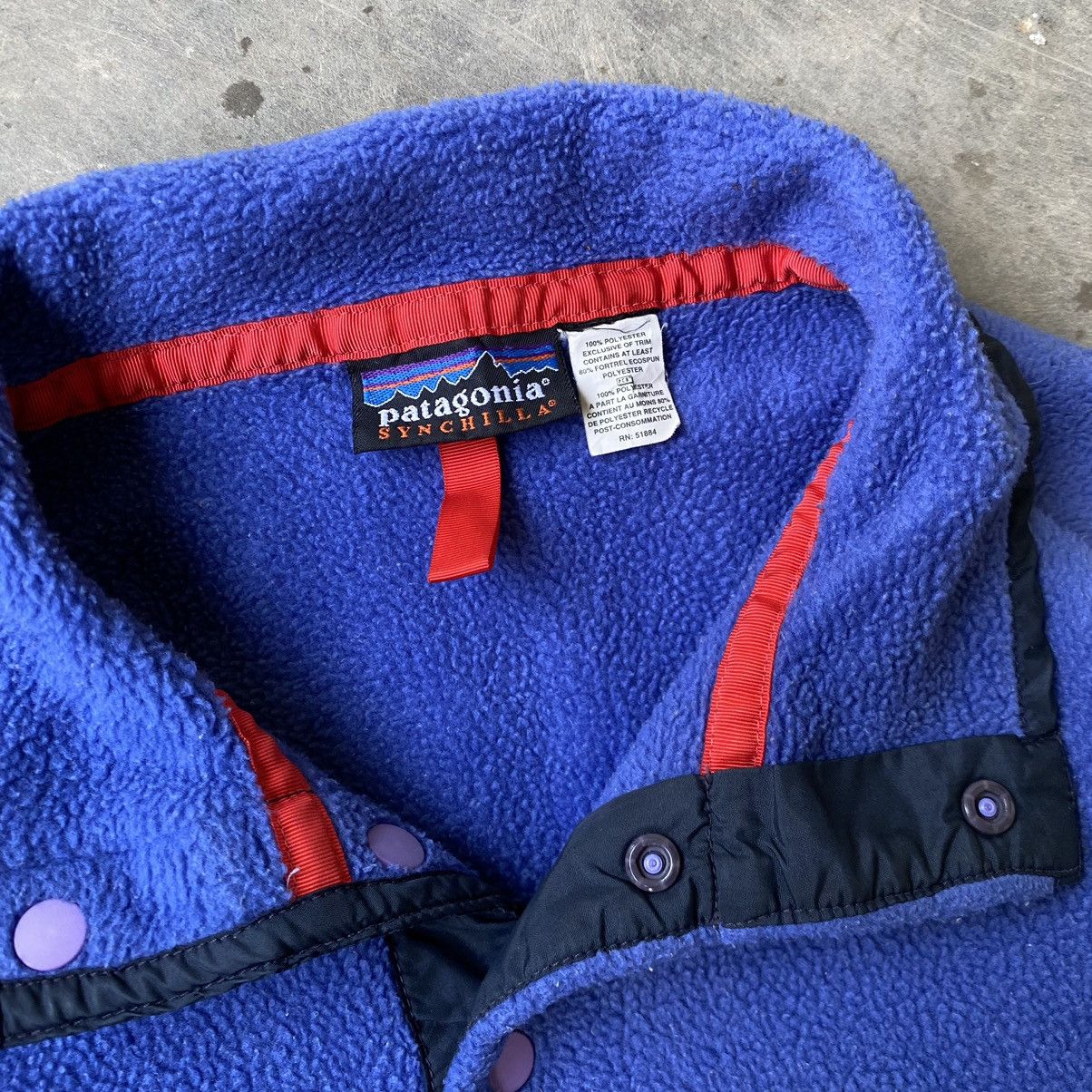 Patagonia × Vintage Vintage patagonia snap t synchilla Size US L / EU 52-54 / 3 - 6 Thumbnail