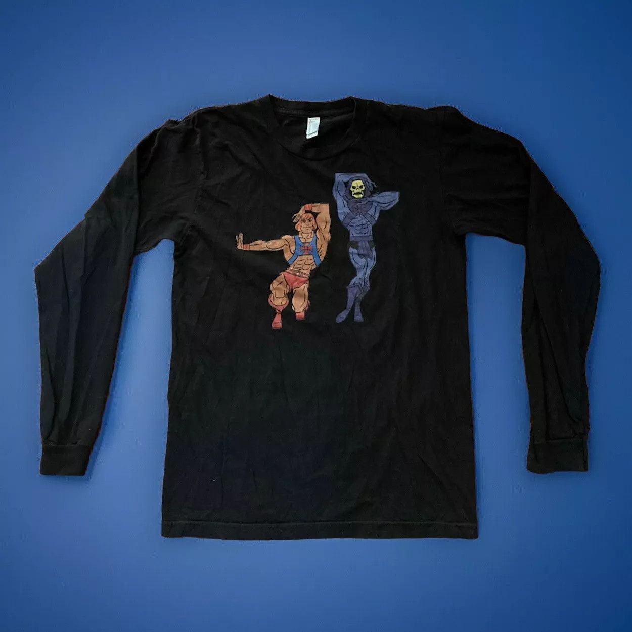 American Apparel × Designer He-Man and Skeleton Vogue Cartoon Long sleeve Shirt Men’s M Size US M / EU 48-50 / 2 - 1 Thumbnail