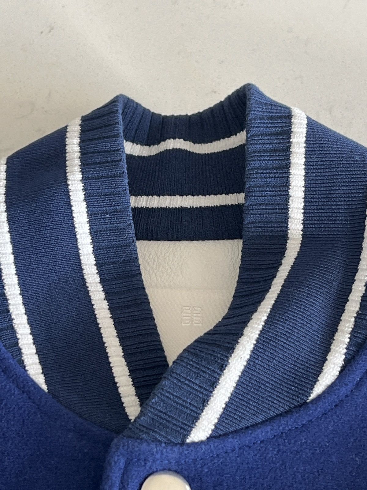 Givenchy Rare Blue Givenchy Varsity Jacket in wool and leather Size US M / EU 48-50 / 2 - 6 Thumbnail