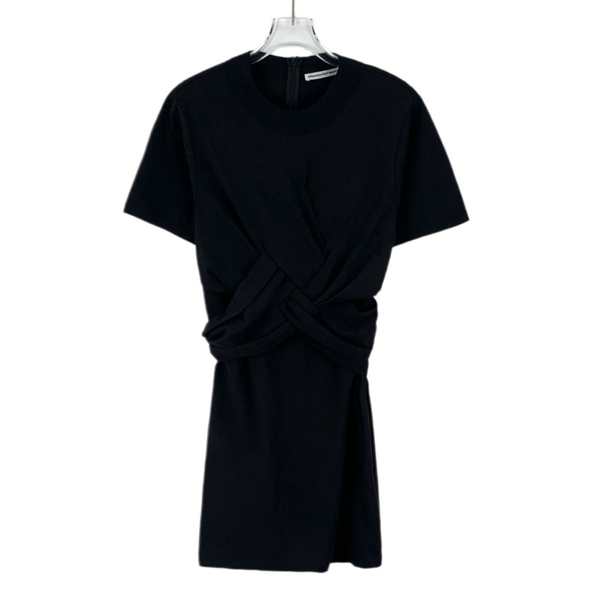 Alexander Wang Alexander Wang Ruched Cross Design Short Sleeve Dress K26WX Size S / US 4 / IT 40 - 1 Thumbnail