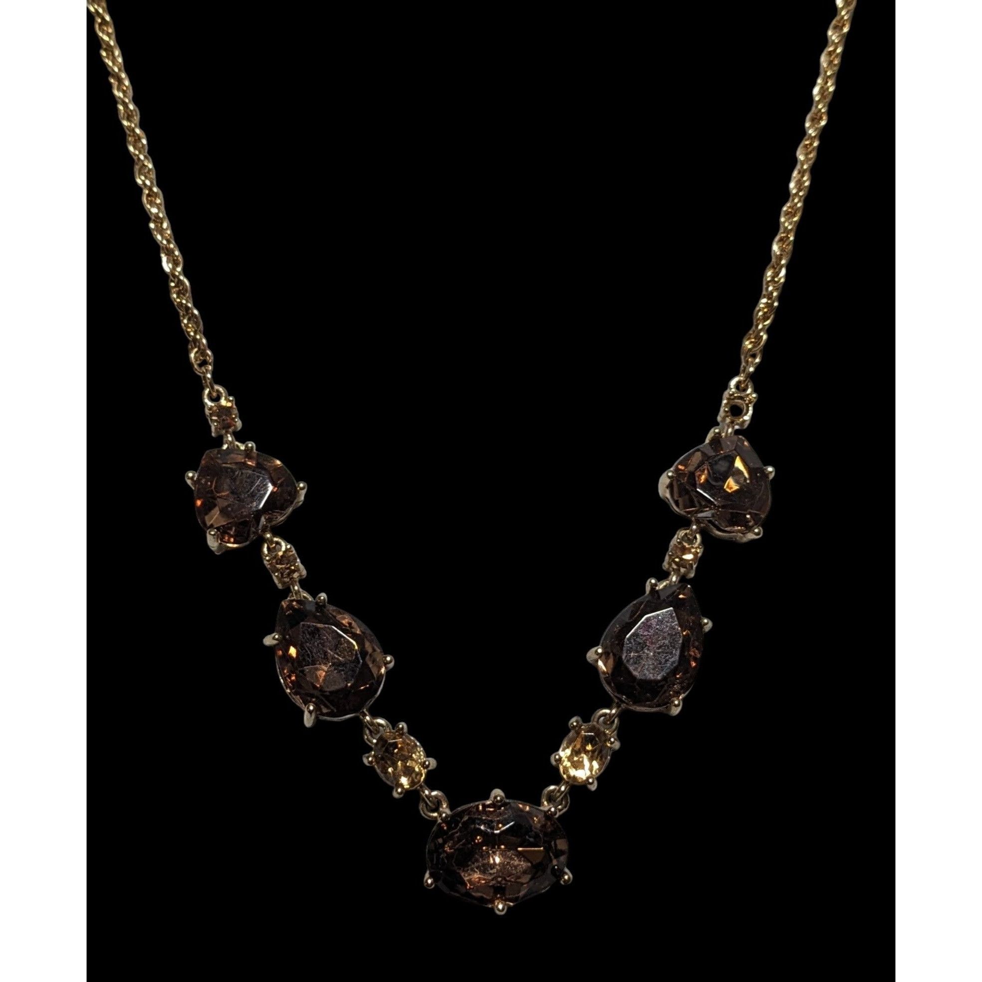 Other Elegant Brown Glass Necklace Size ONE SIZE - 4 Thumbnail