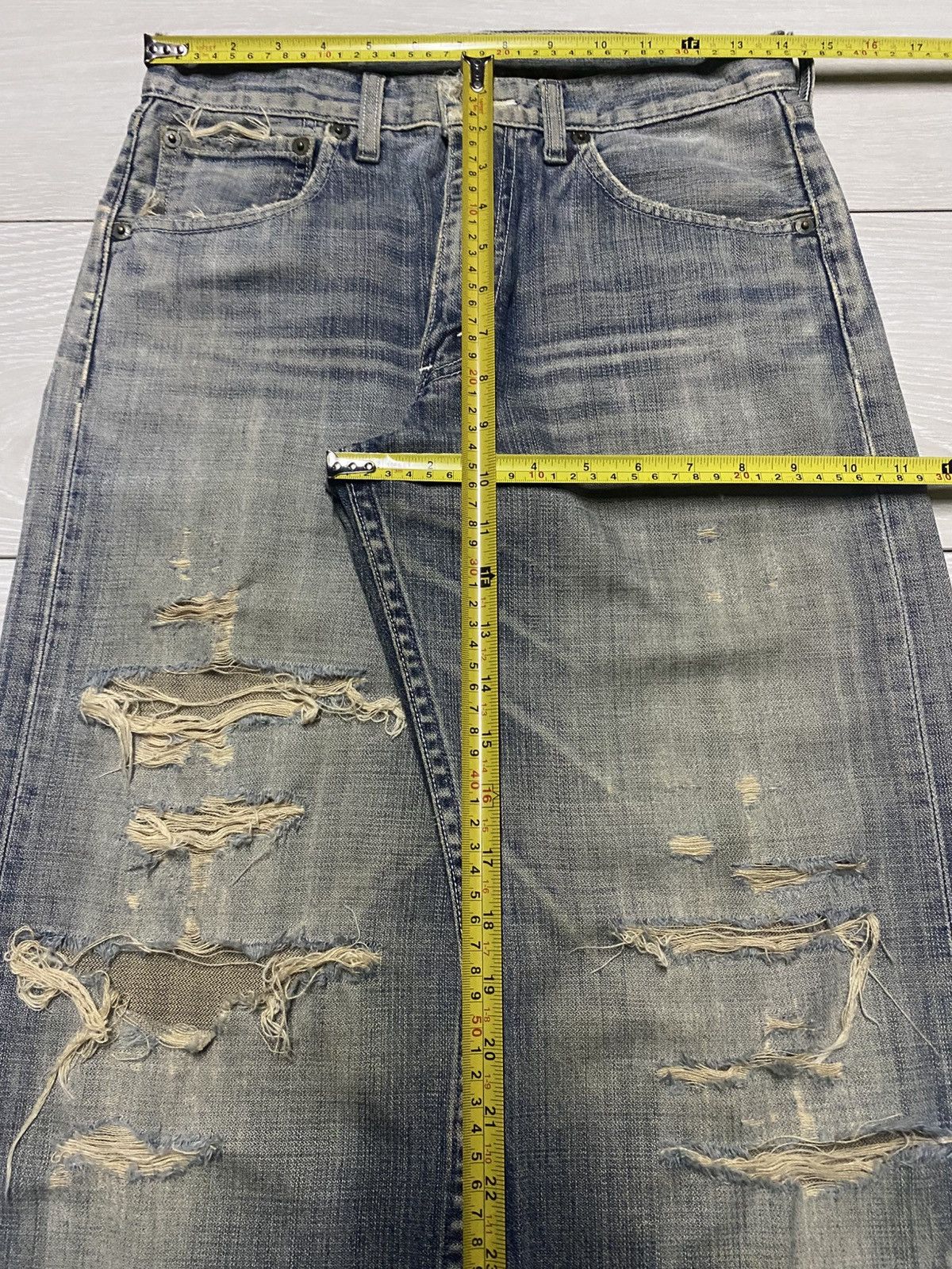 Levi's Vintage Levis 503 Top Button J41 Mud Wash Streetwear Jeans Size US 28 / EU 44 - 17 Thumbnail