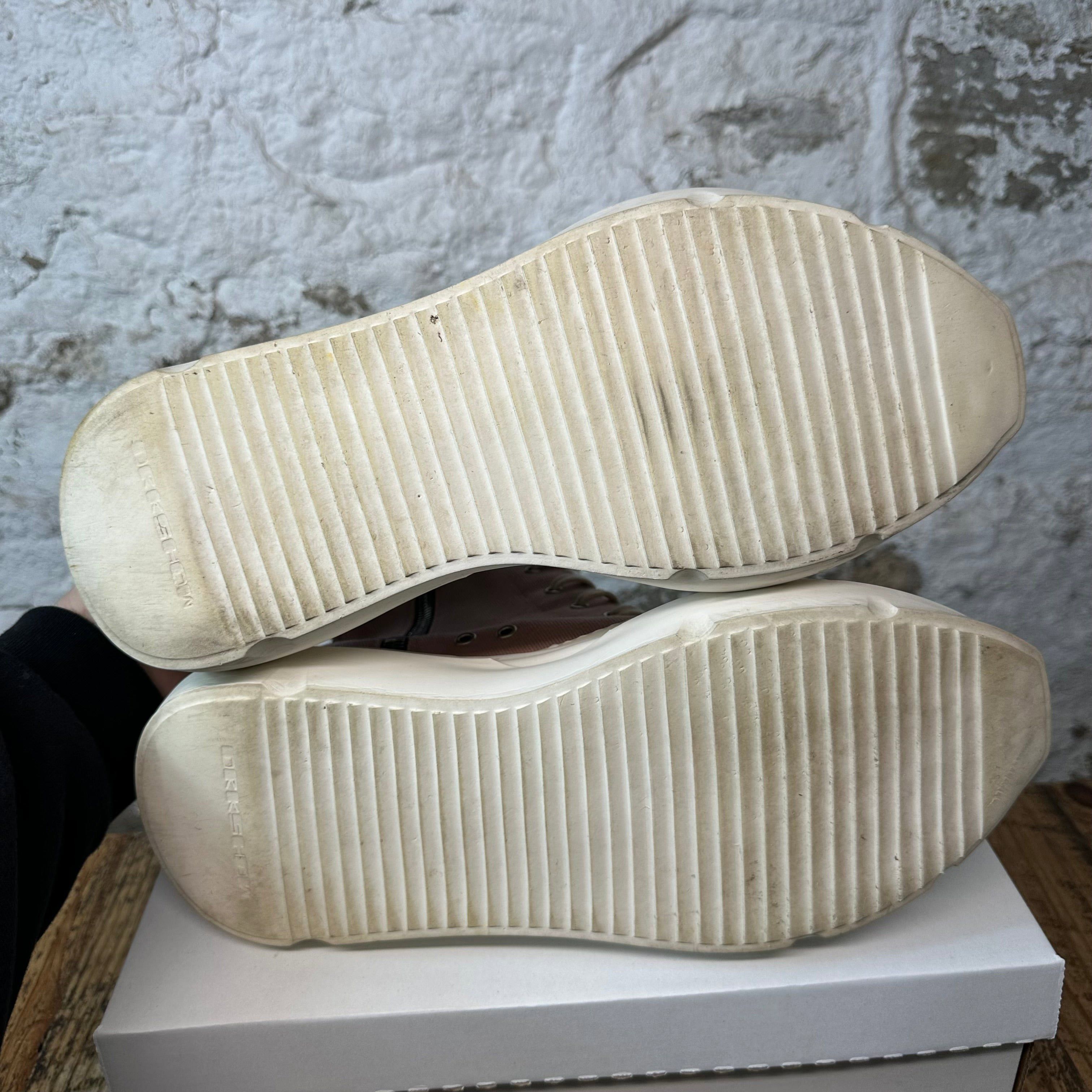 Rick Owens Rick Owens Pink Canvas Abstract Cream High Sz 13 (46) Size US 13 / EU 46 - 5 Thumbnail
