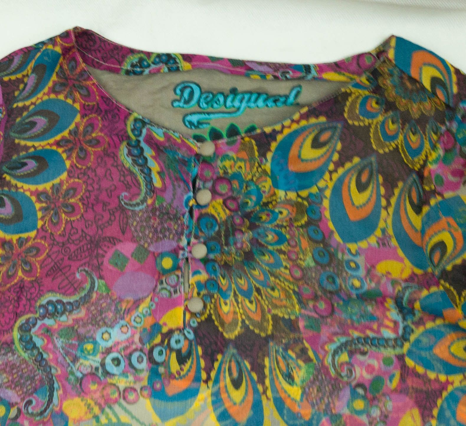 Desigual Desigual womens top bluse size S gc Size S / US 4 / IT 40 - 4 Thumbnail