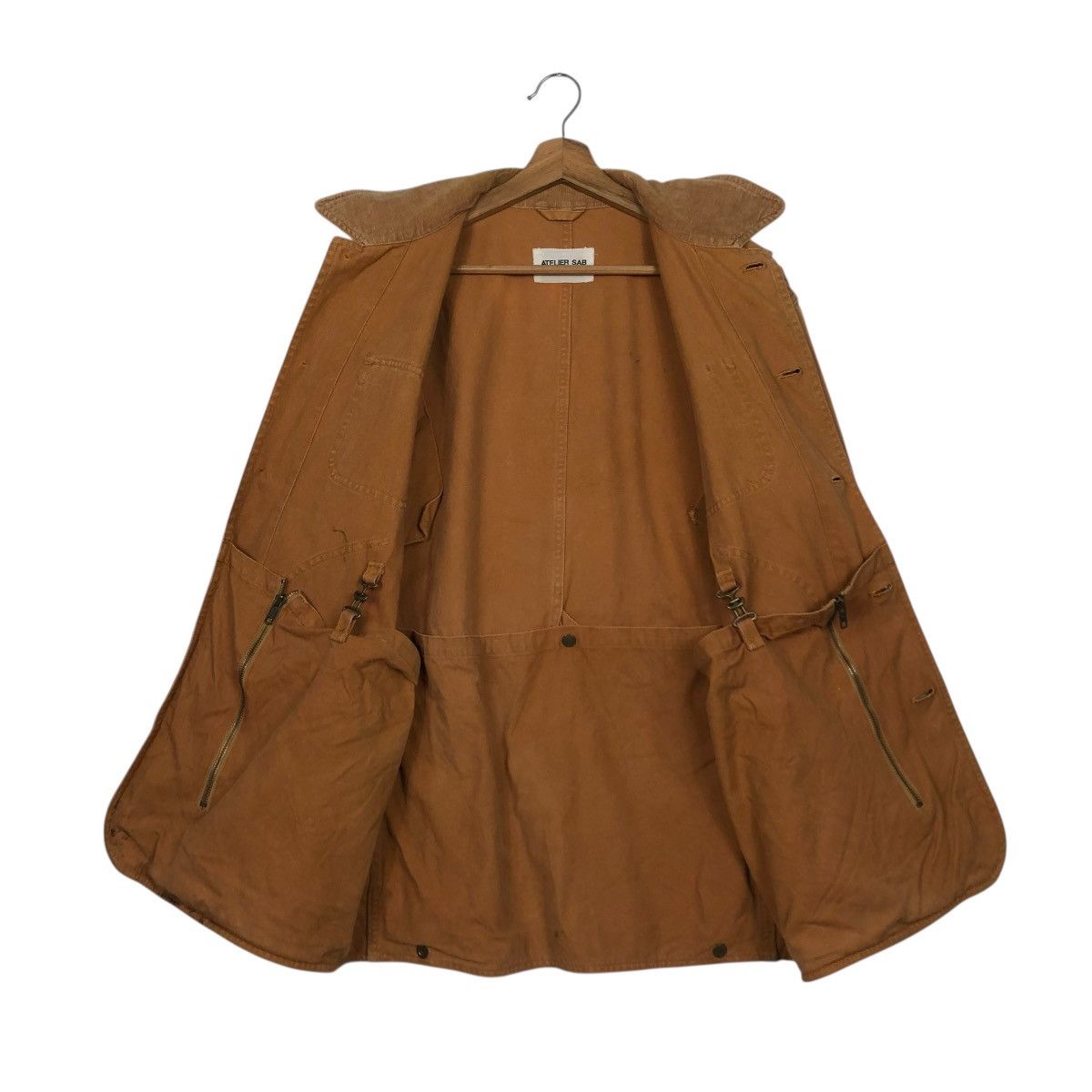 Japanese Brand 🔥RICH BROWN VINTAGE CHORE WORK JACKET ATLIERSAB ISSEY MIYAKE Size US M / EU 48-50 / 2 - 15 Thumbnail