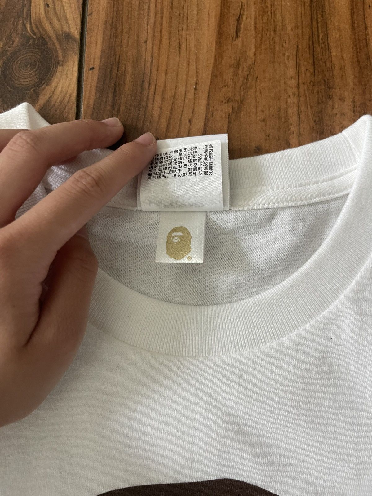 Bape BAPE By Bathing APE Big Face White Tee Size US L / EU 52-54 / 3 - 4 Thumbnail