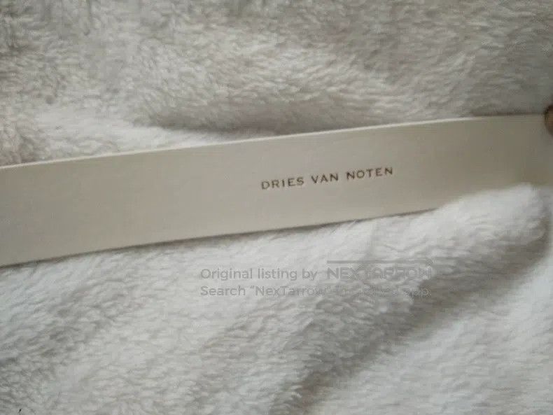 Dries Van Noten Dries Van Noten White Cowhide Belt Size ONE SIZE - 6 Thumbnail