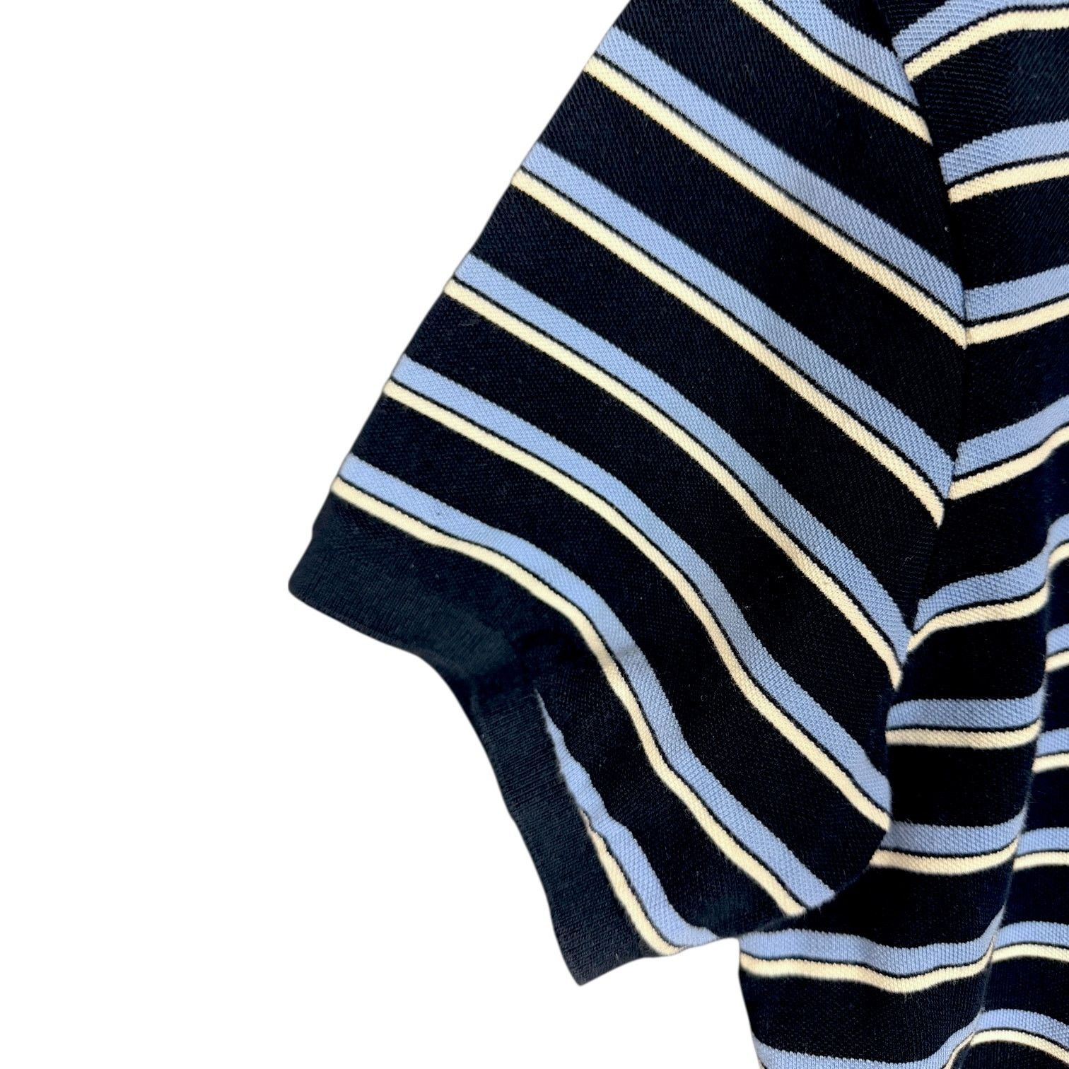 Polo Ralph Lauren Vtg Polo Ralph Lauren Blue White Striped Custom Fit Polo XL Size US XL / EU 56 / 4 - 4 Thumbnail