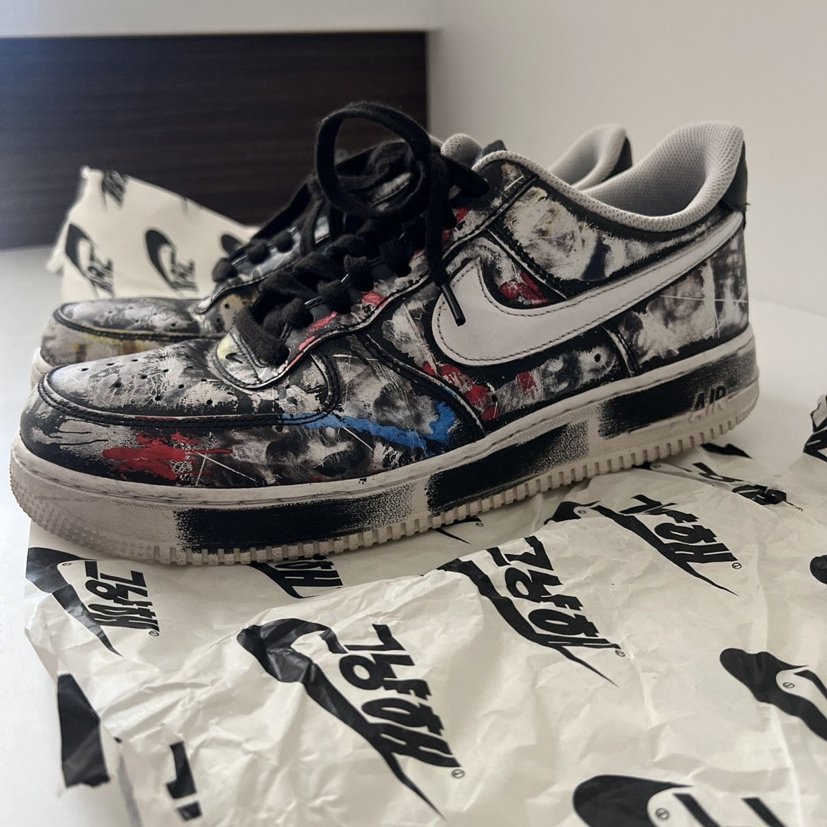 Nike G-Dragon x Nike Air Force 1 '07 'Para-Noise' Size US 11.5 / EU 44-45 - 5 Thumbnail