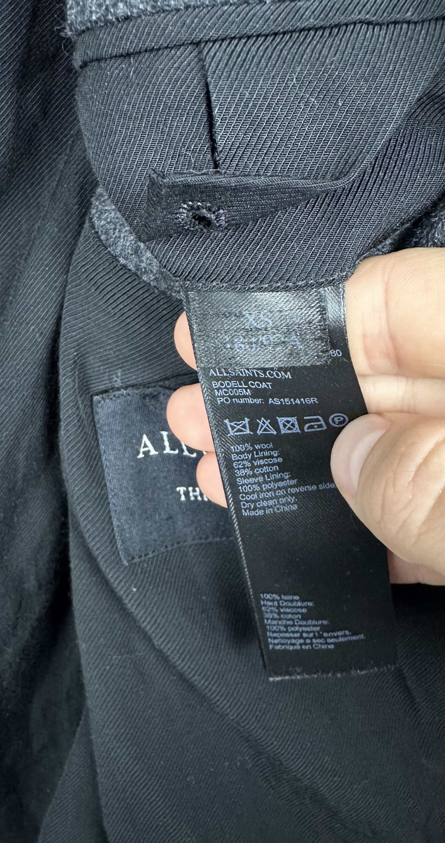Allsaints All Saints Bodell Coat unisex woolen Size S / US 4 / IT 40 - 7 Thumbnail