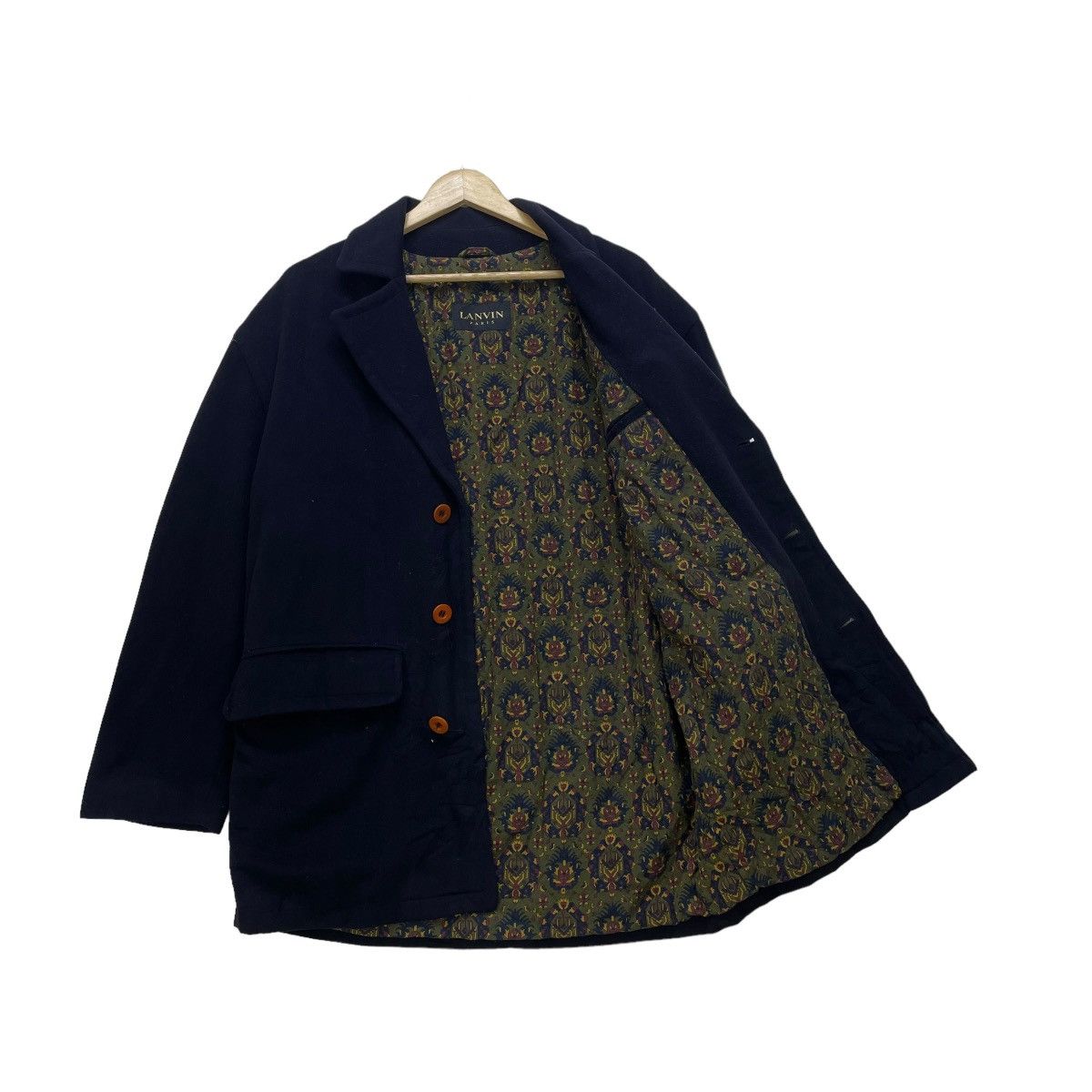 Lanvin 💥Vintage Lanvin Paris For Men Double Collar Jacket Size US M / EU 48-50 / 2 - 2 Thumbnail