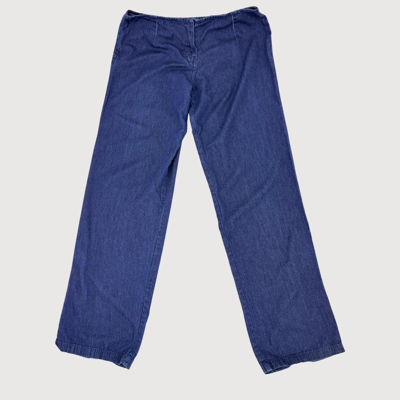 Other Motel Rocks Wide Leg Chambray Pants Low Rise Blue S Size 28" / US 6 / IT 42 - 3 Thumbnail