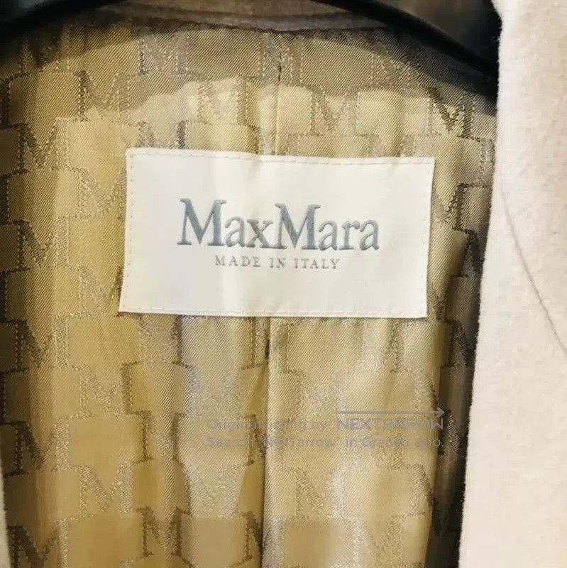 Max Mara MaxMara Light Gray Wool Women's Trench Coat . Size M / US 6-8 / IT 42-44 - 4 Thumbnail