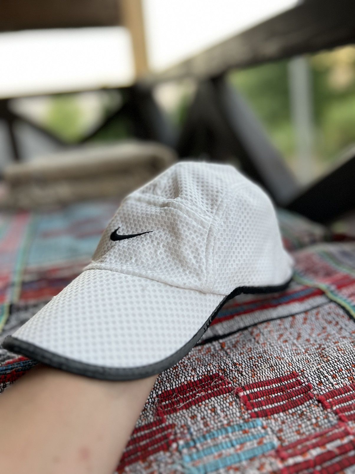 Nike ACG Nike White Mesh Cap 🏁🧢 | Breezy Vintage Steez | One Size Size ONE SIZE - 2 Thumbnail