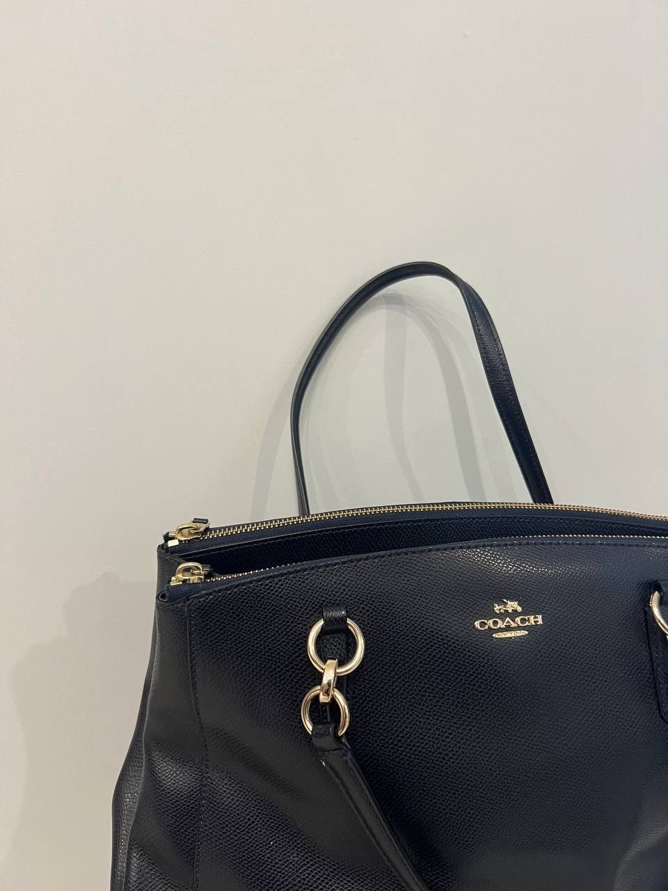Coach Coach Black Blue Leather Large Size ONE SIZE - 3 Thumbnail