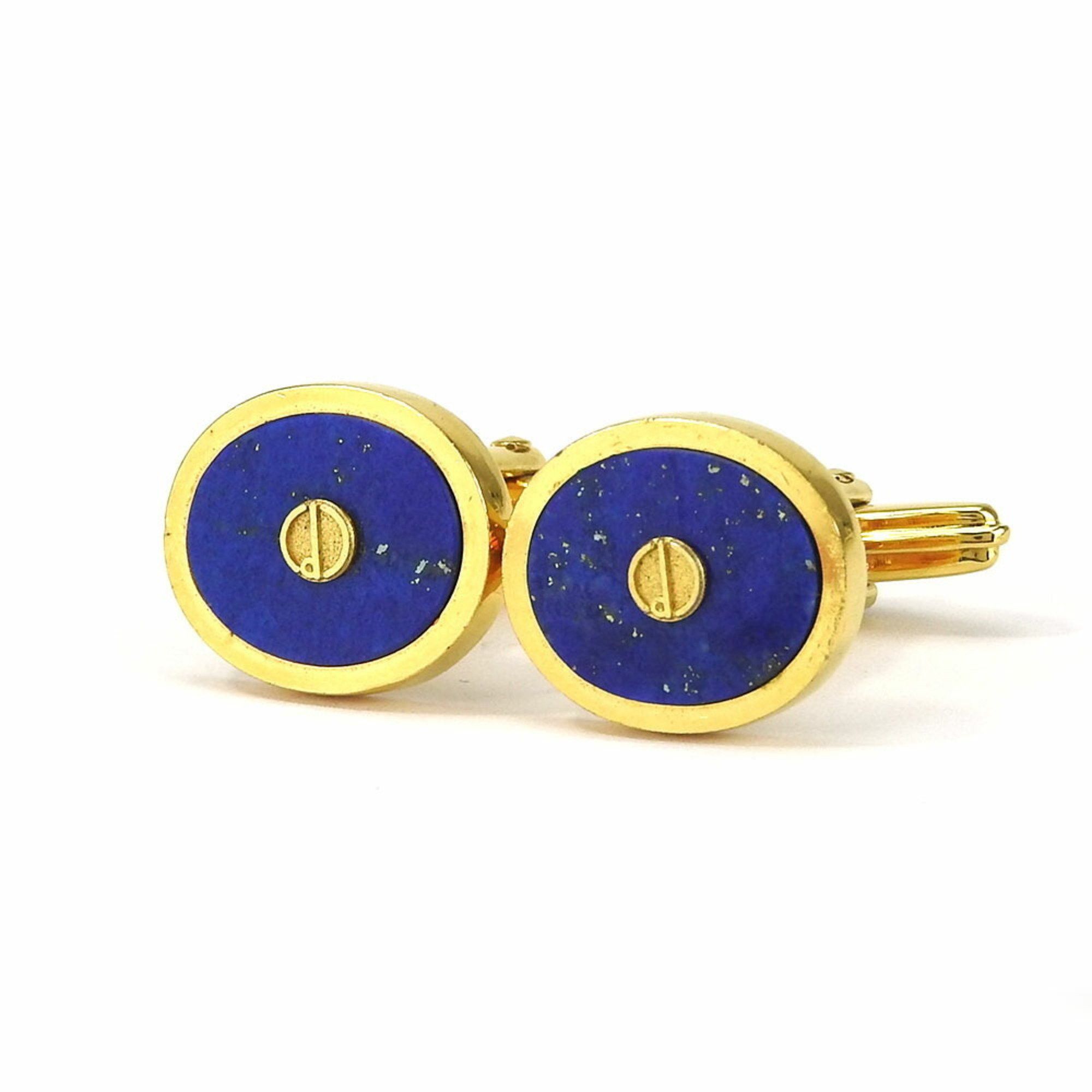 image of Alfred Dunhill Dunhill Cufflinks Lapis Lazuli Metal Blue Gold Man Men's