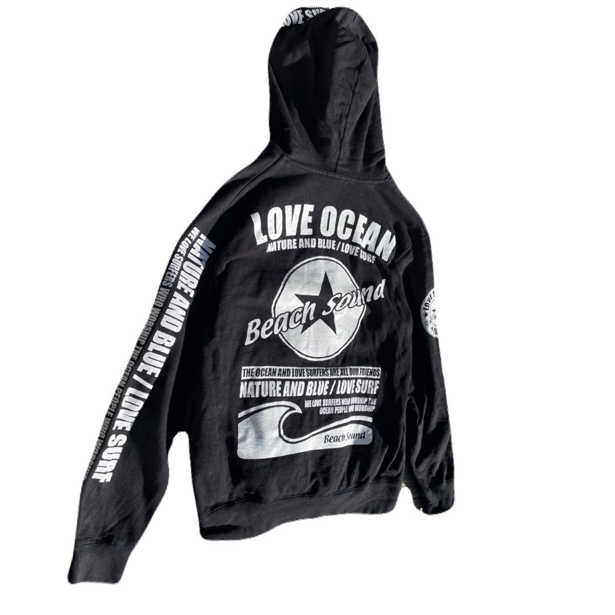 If Six Was Nine 2000s Japanese archive Gyaruo Surf Poem Full-Zip Hoodie Y2K Size US M / EU 48-50 / 2 - 3 Thumbnail